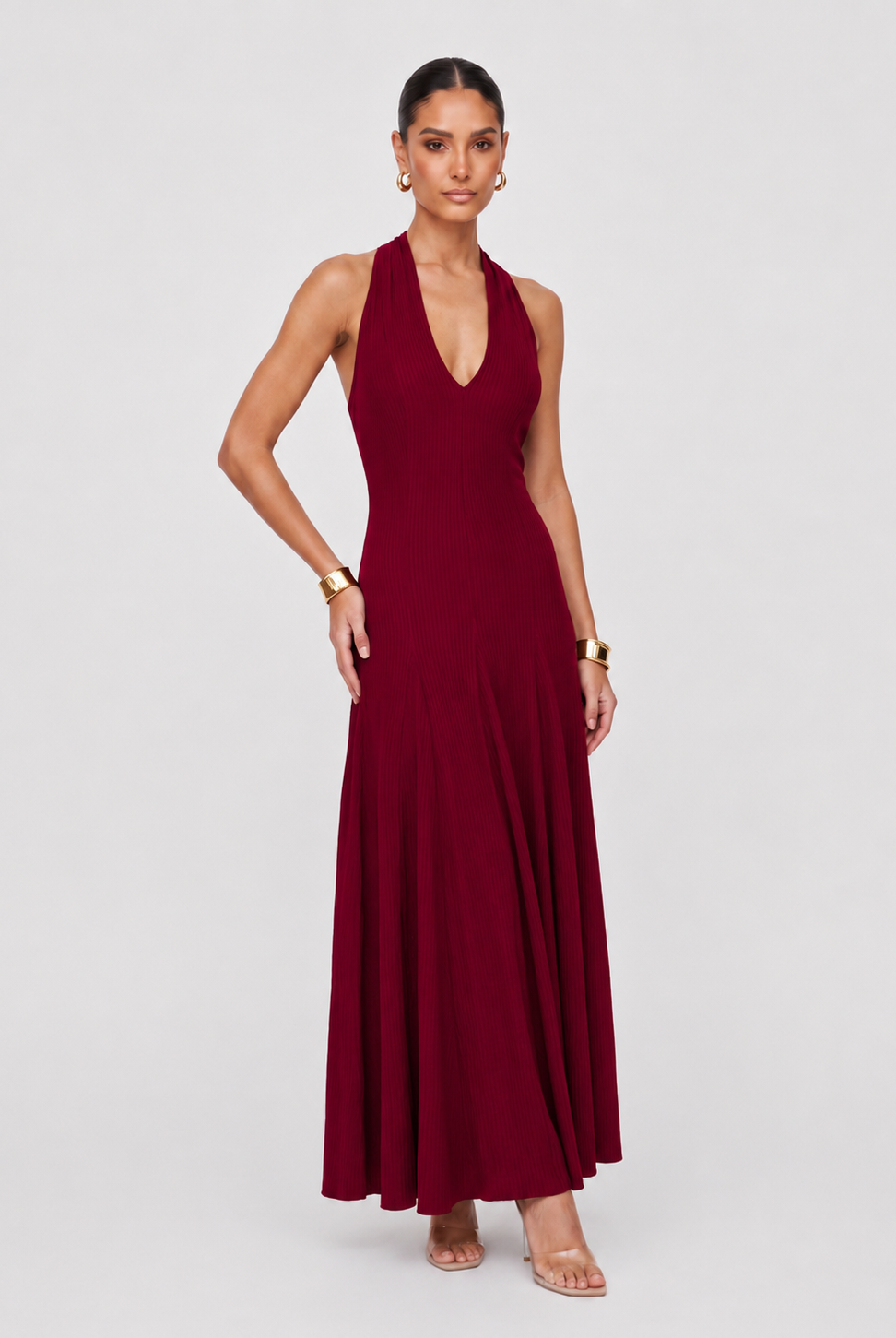 Alannah Dress in Wine