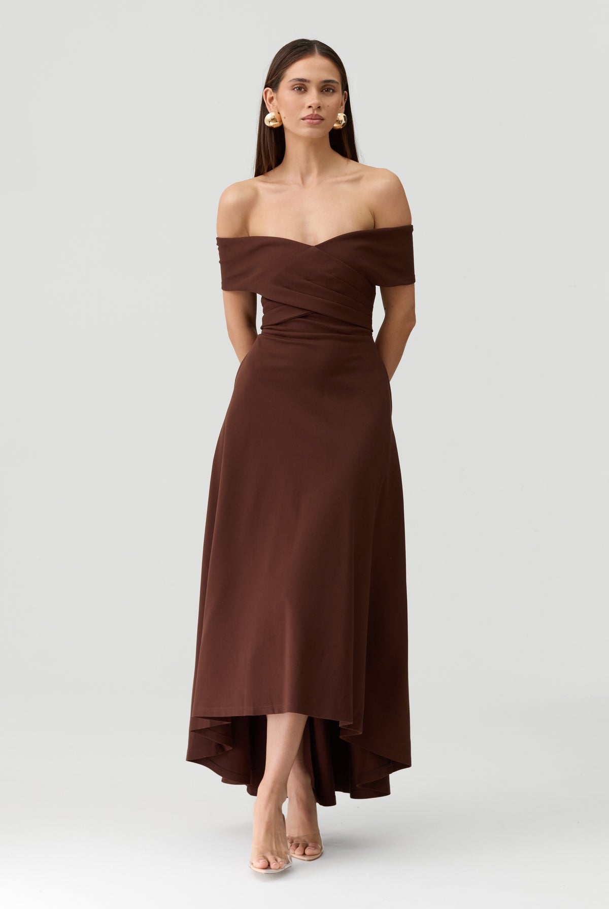 Belina Dress in Brown