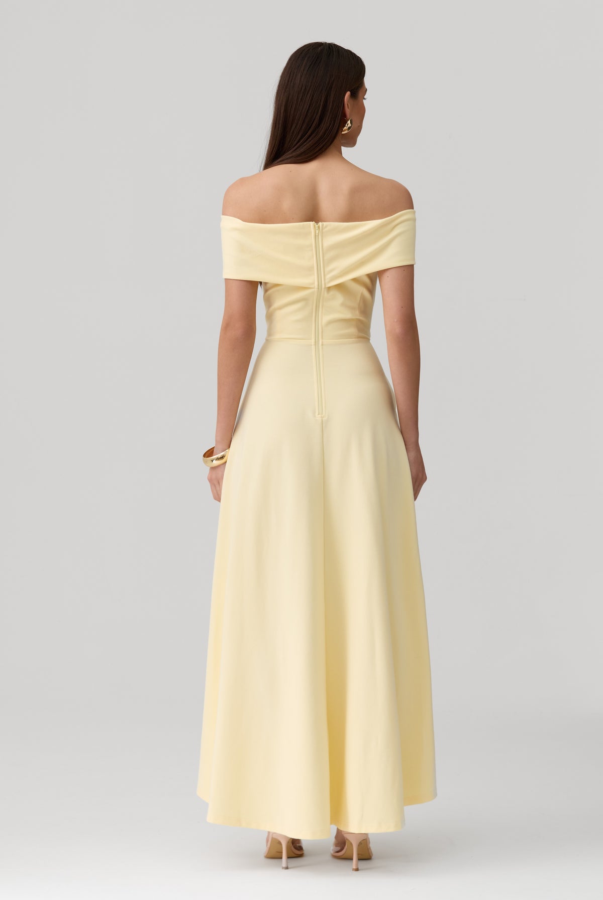 Belina Dress in Butter Yellow