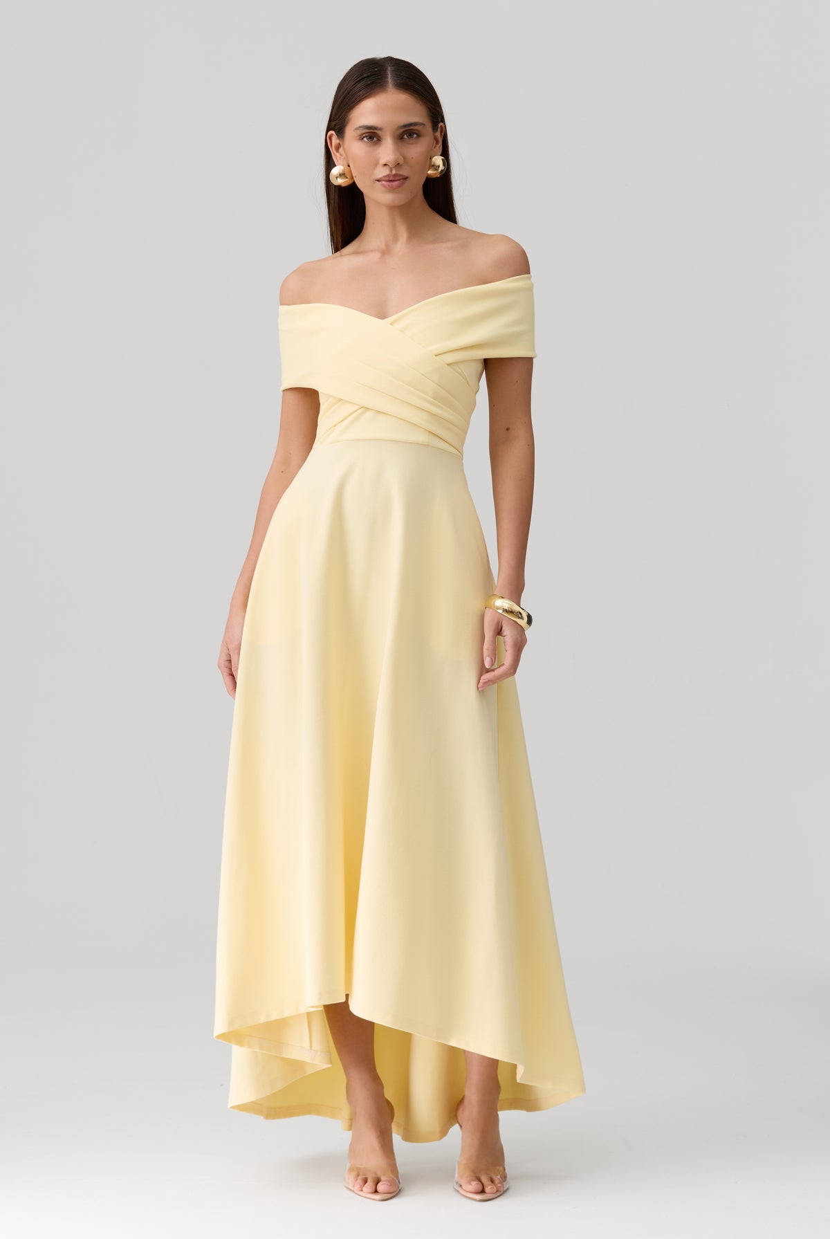 Belina Dress in Butter Yellow