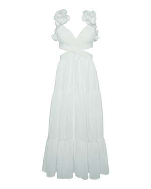 Elliana Dress-White