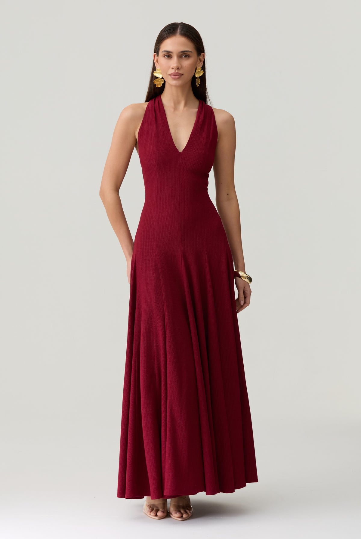 Alannah Dress in Wine