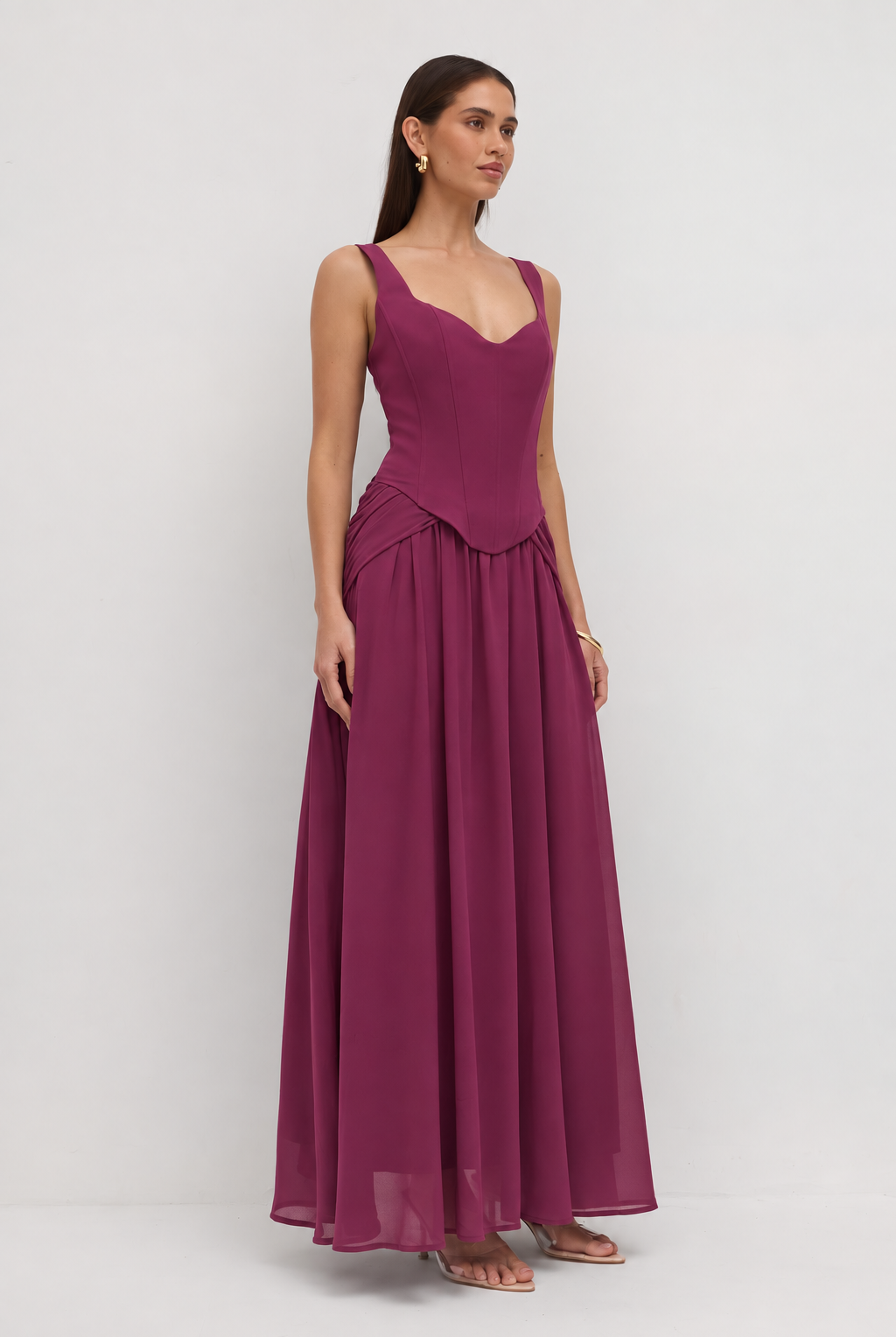 Lucia Dress in Plum