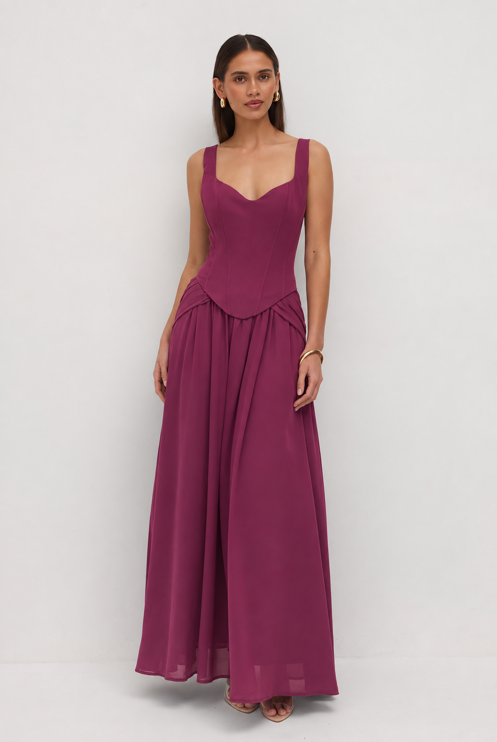Lucia Dress in Plum