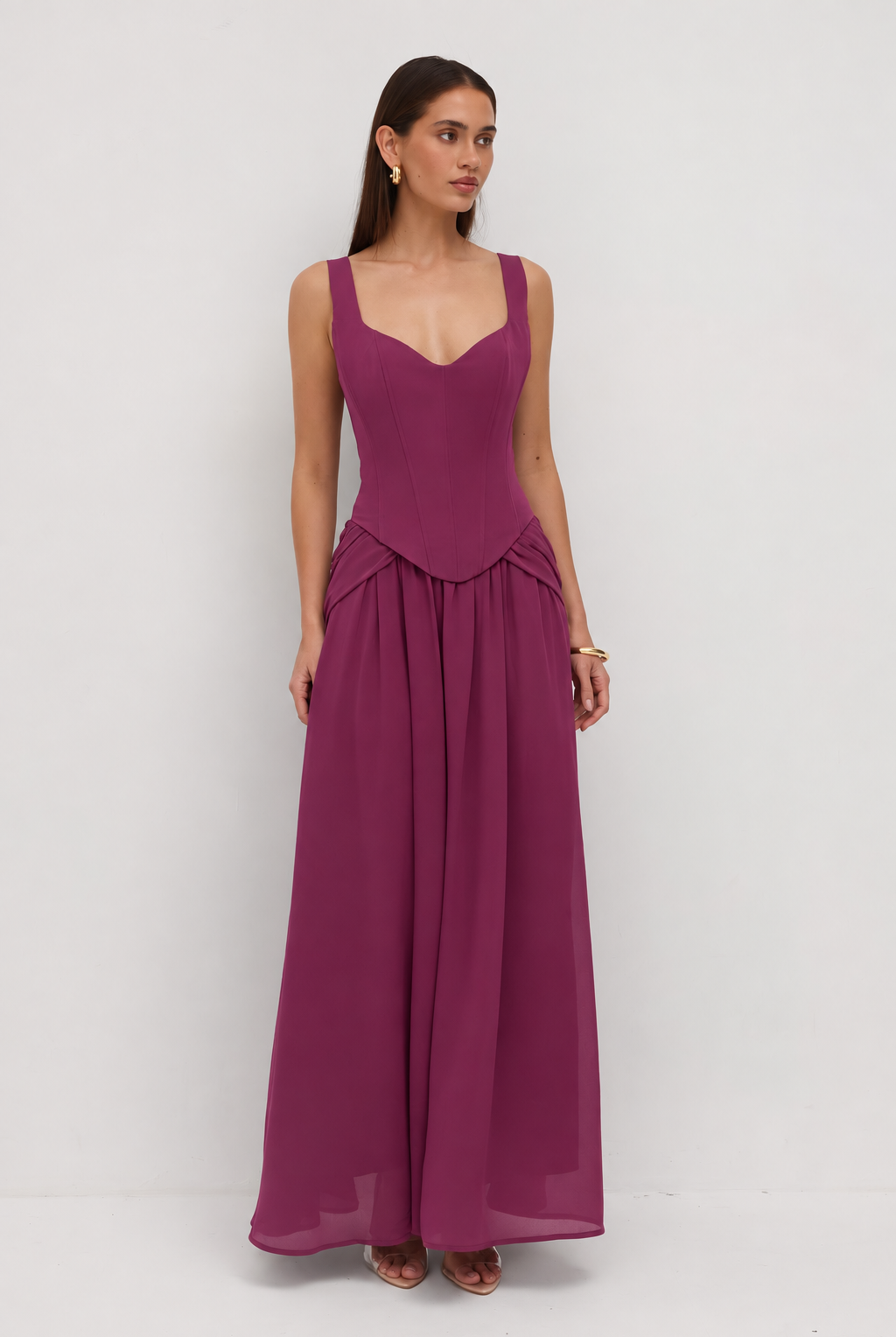 Lucia Dress in Plum