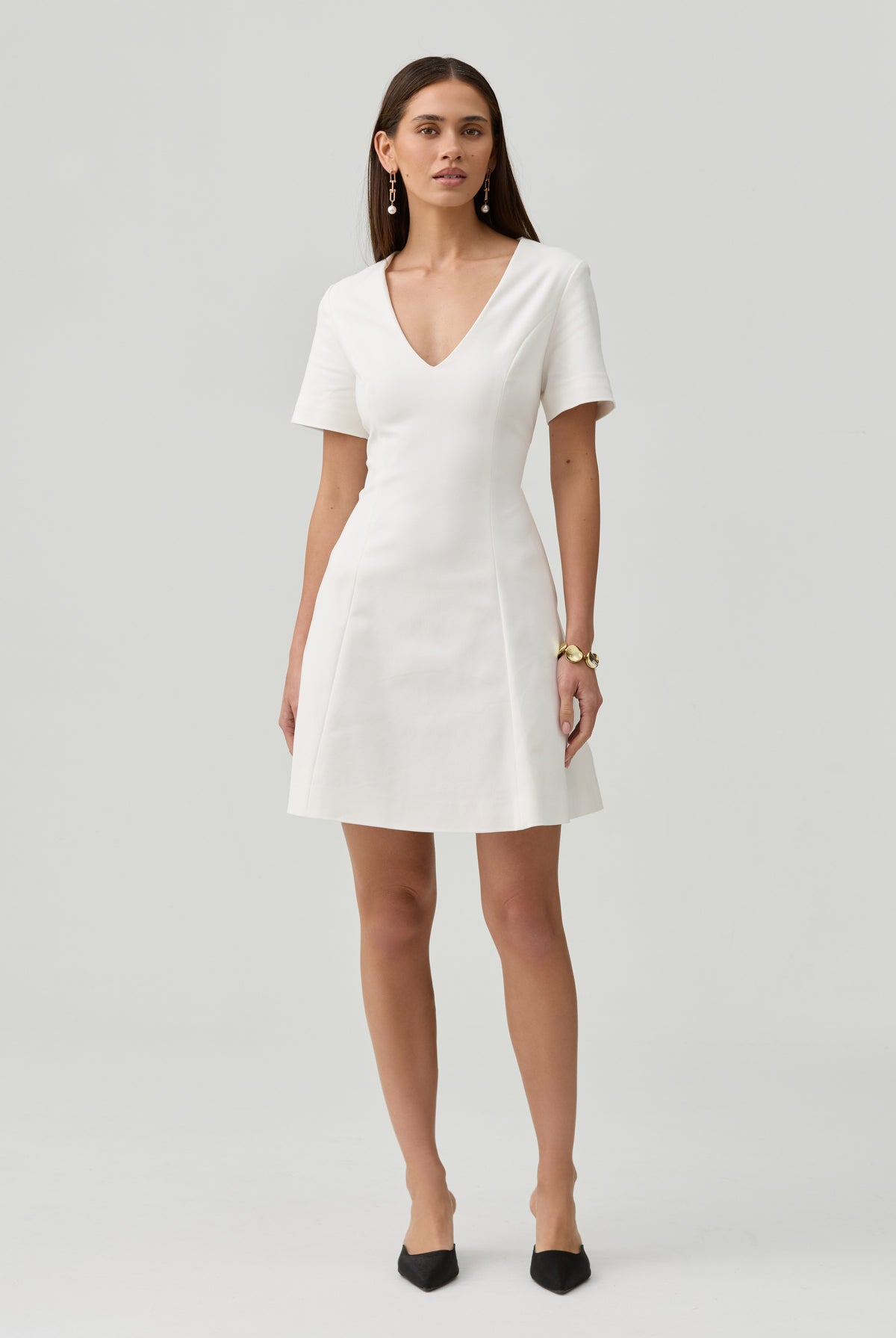 Noelle Dress-White - image 4