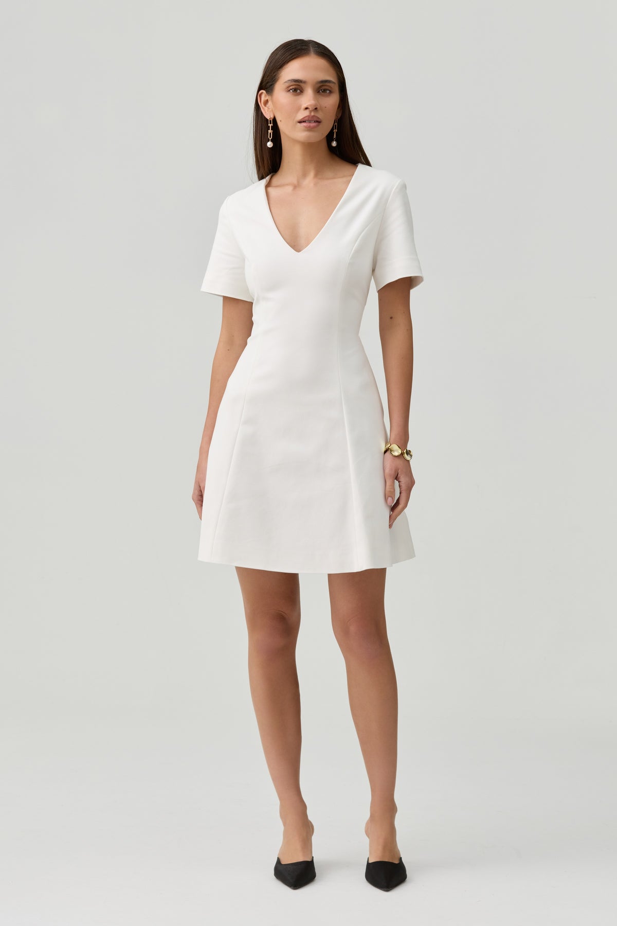 Noelle Dress-White - image 4