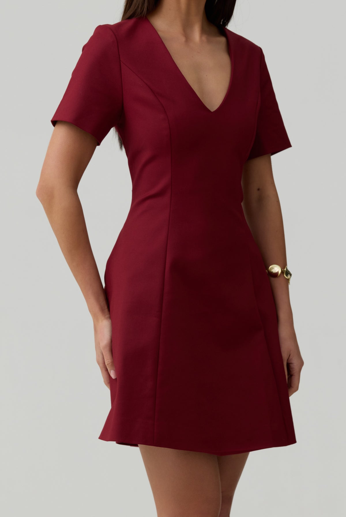 Noelle Dress-Wine - image 3