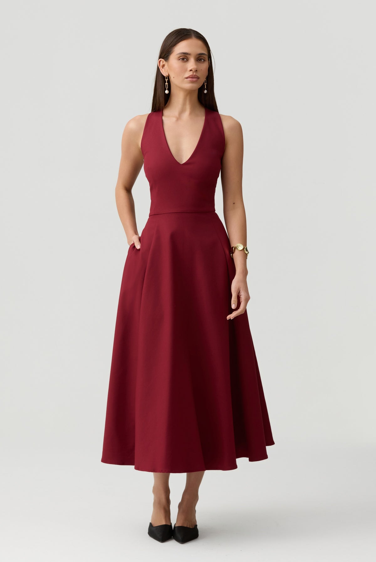 Miranda Dress-Red - image 10
