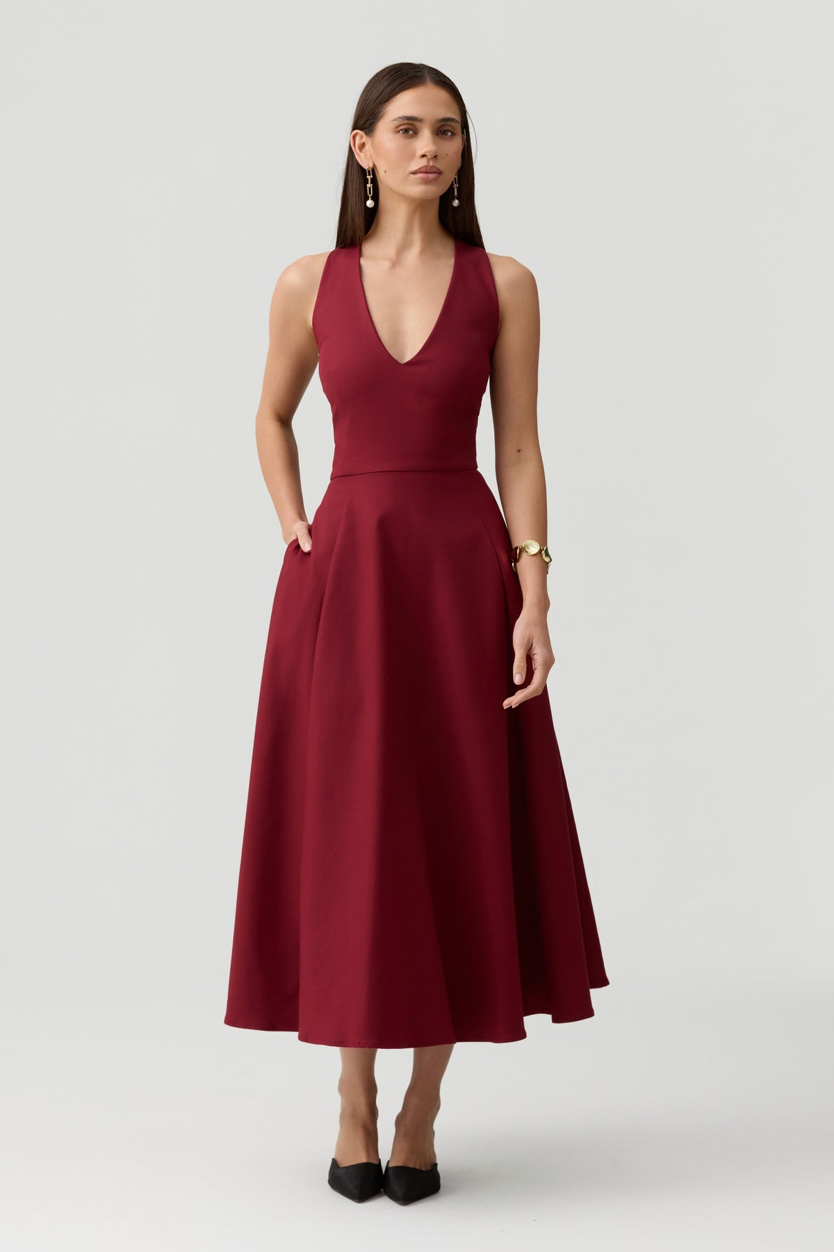 Miranda Dress-Red - image 10