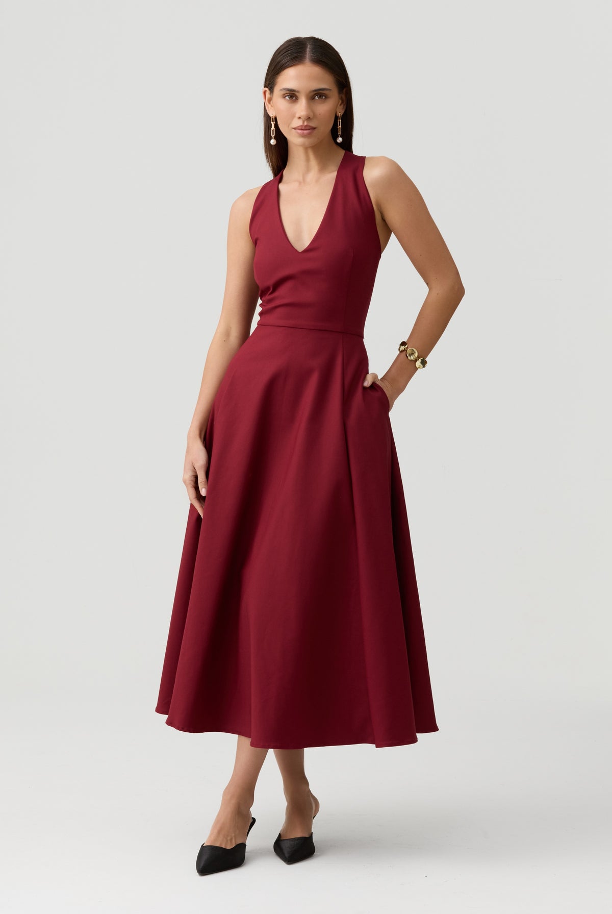 Miranda Dress-Red - image 2