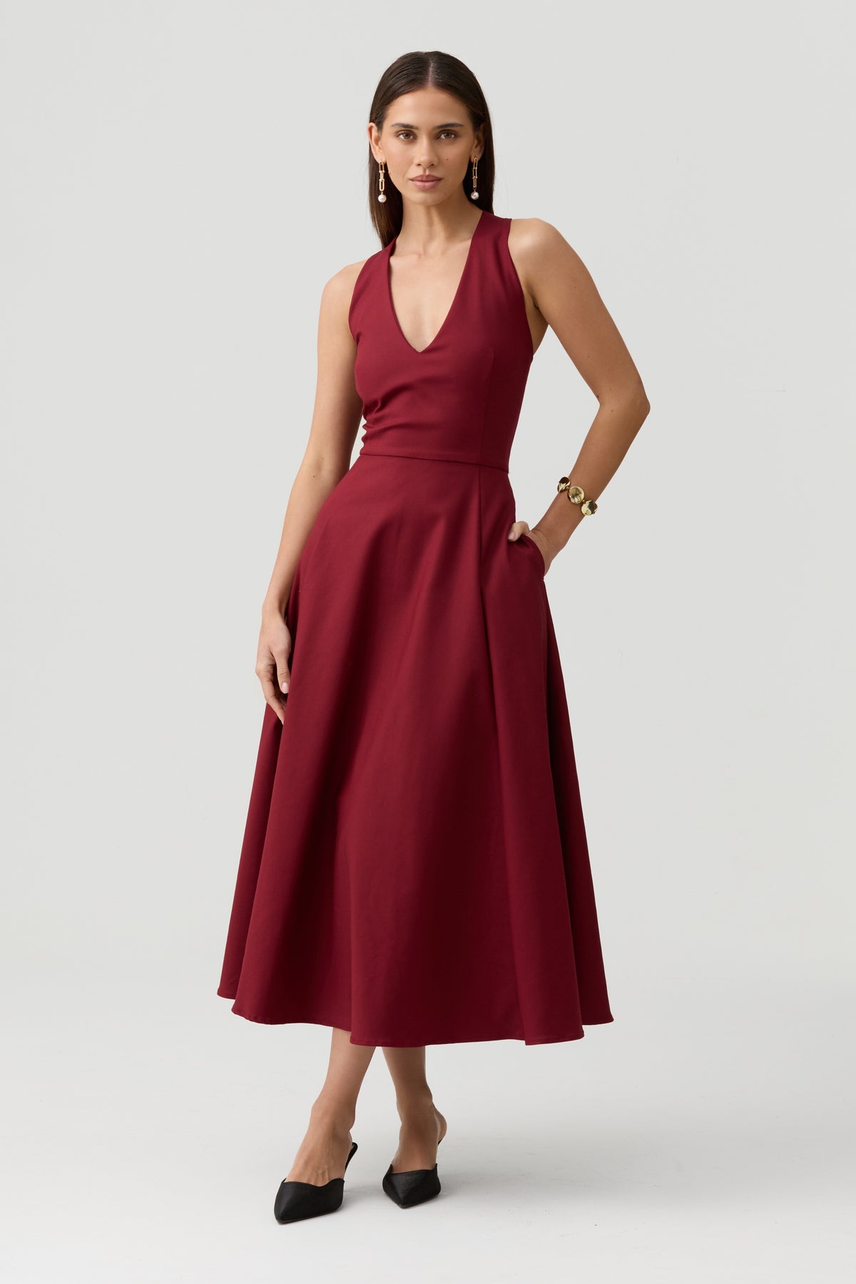 Miranda Dress-Red - image 2