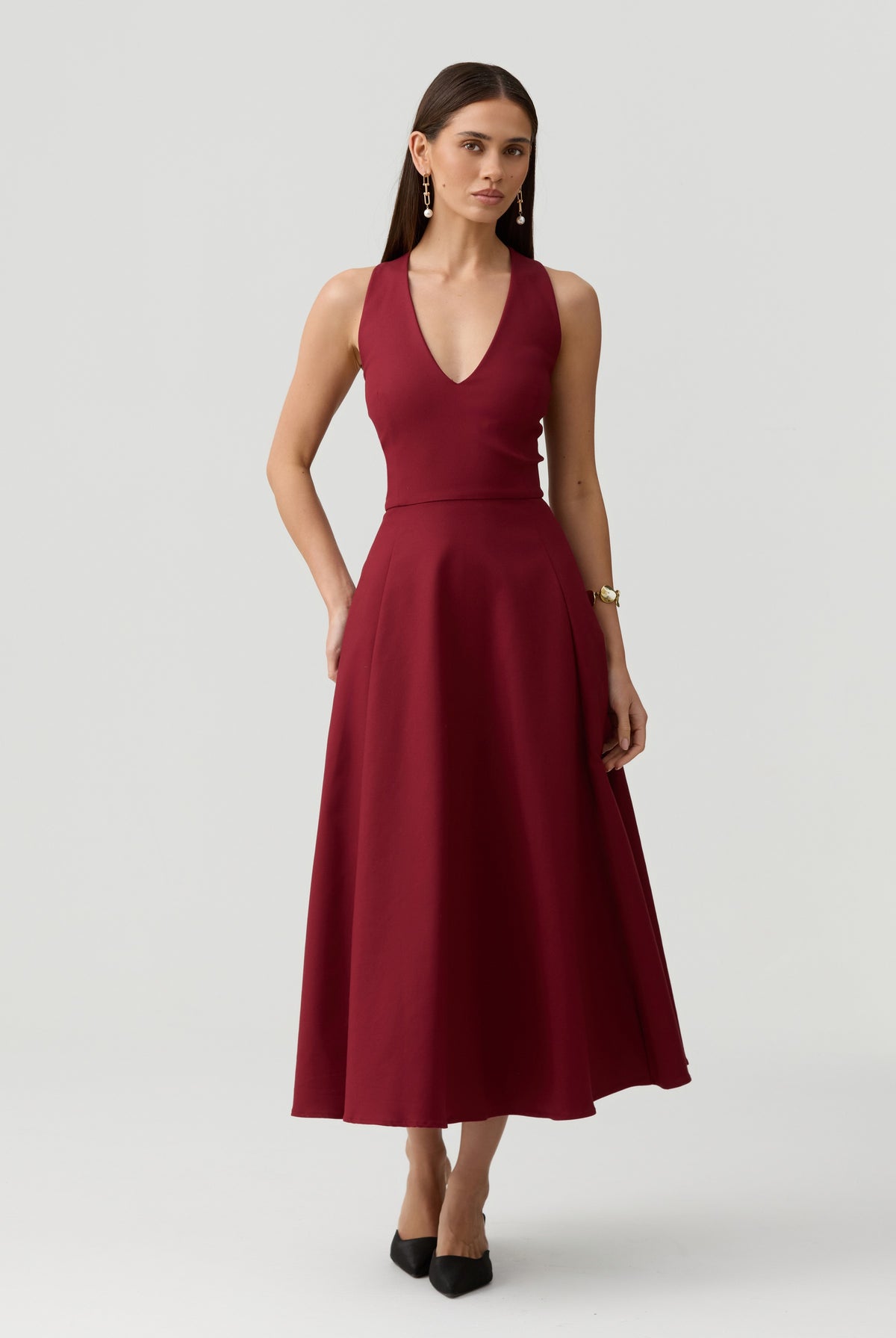 Miranda Dress-Red - image 8