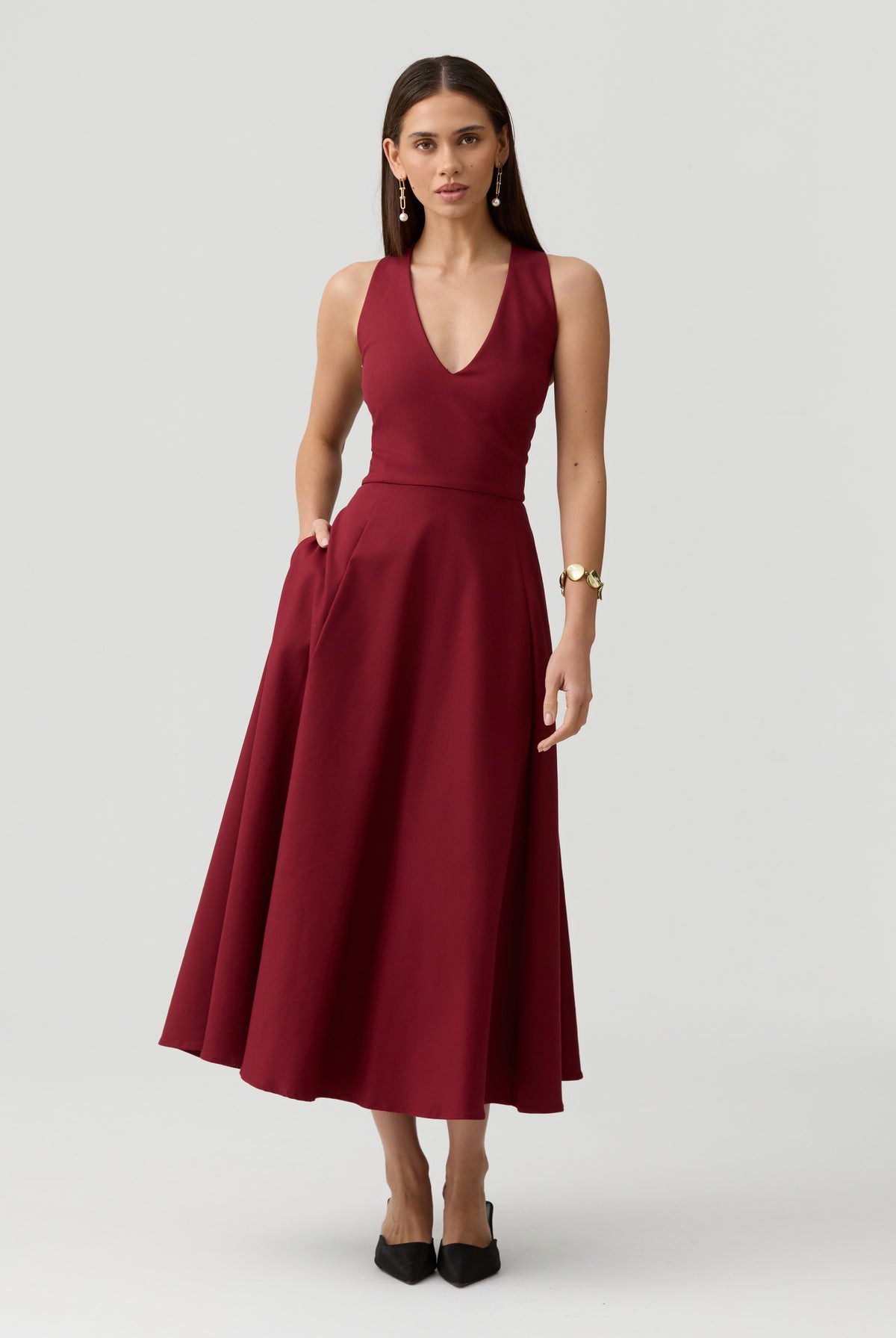 Miranda Dress-Red - image 9