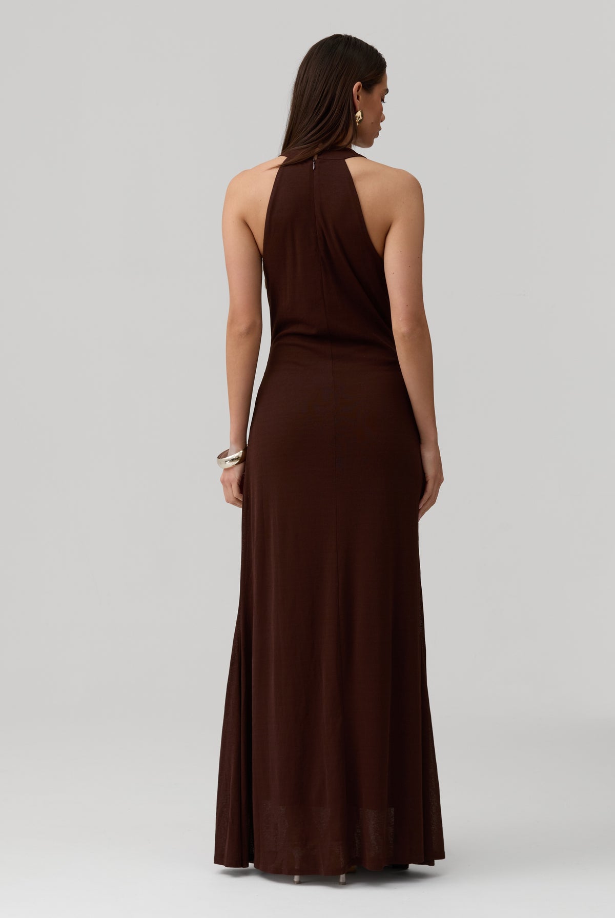 Geneva Dress in Brown