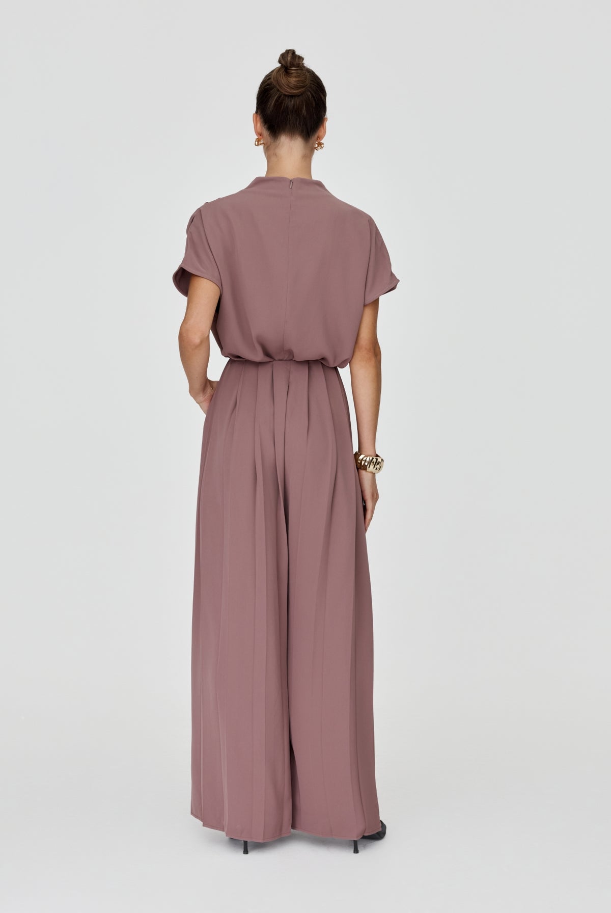 Sharee Pants Mocha Mousse – women's matching set pants, back view