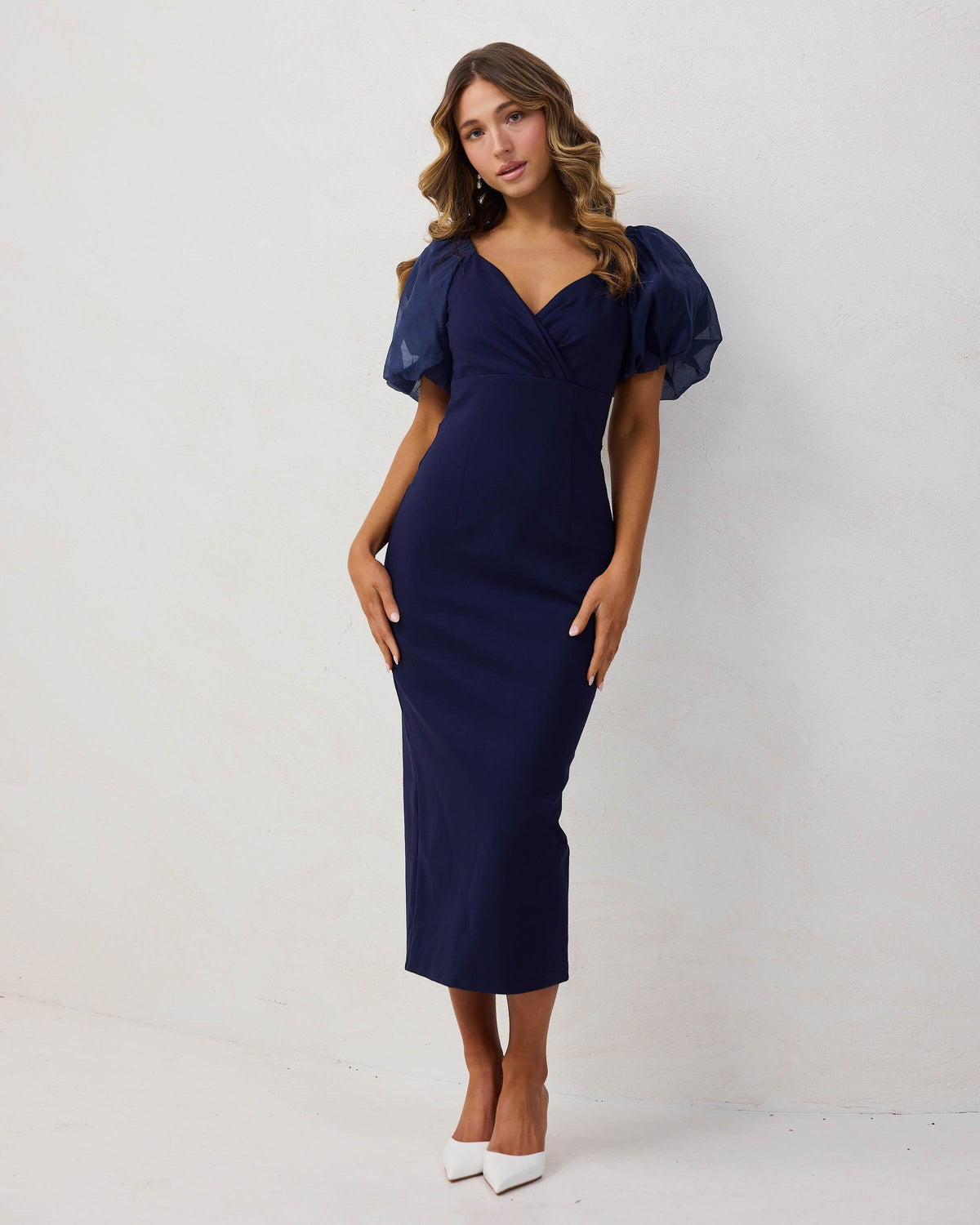 Collective Dress - Jeslyn Dress-Navy third image