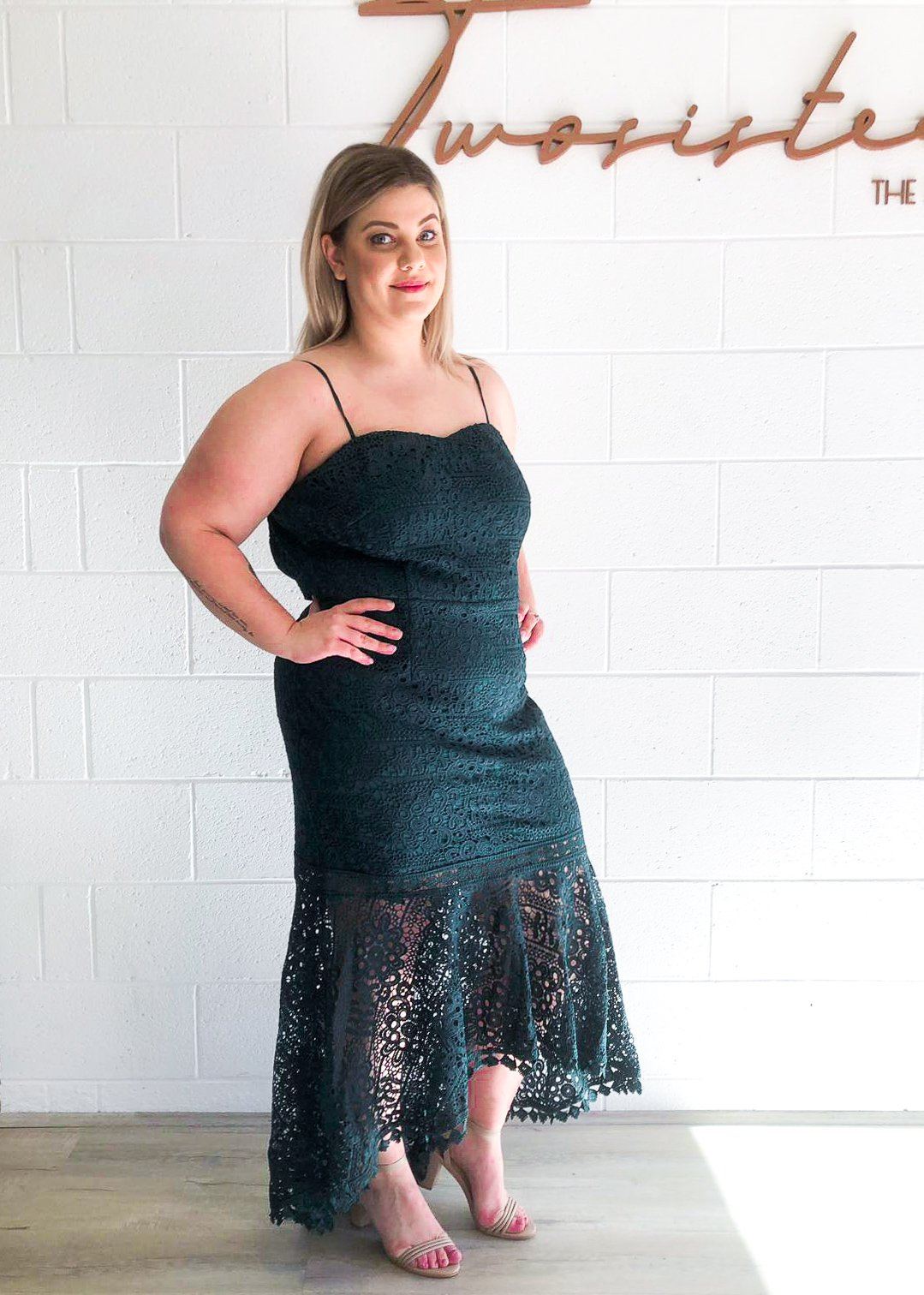 Twosisters The Label Mesina Dress Emerald Green