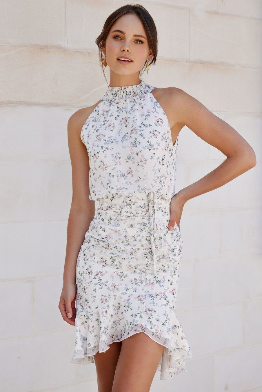 Twosisters The Label Pip Midi Dress White Floral