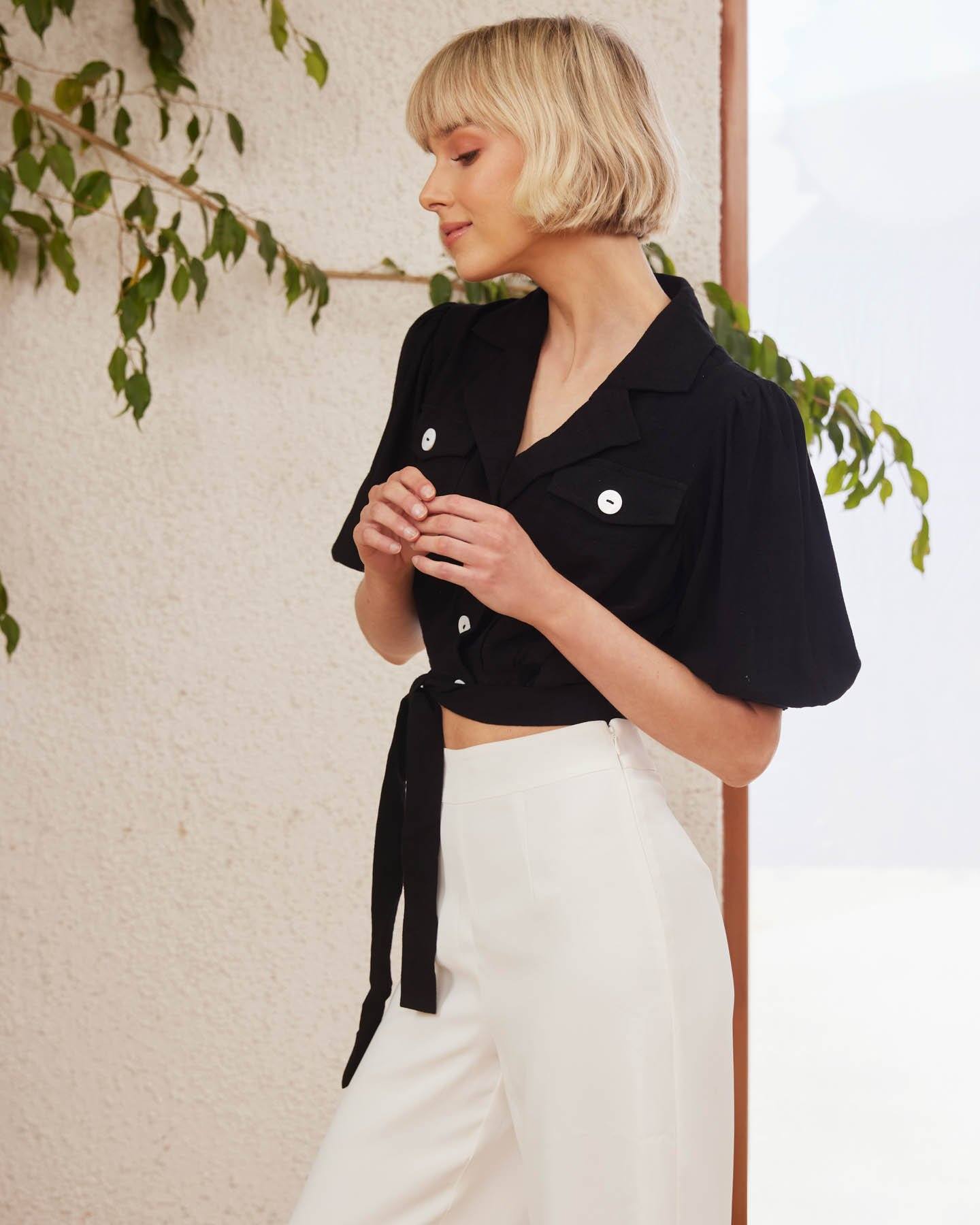 Twosisters The Label Jillian Top Black