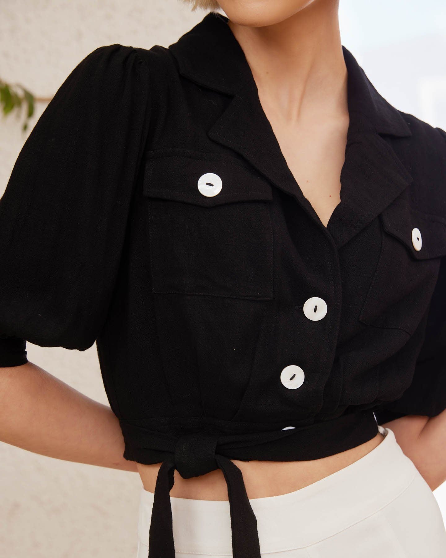 Twosisters The Label Jillian Top Black