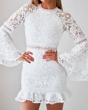 Charlise Dress-White