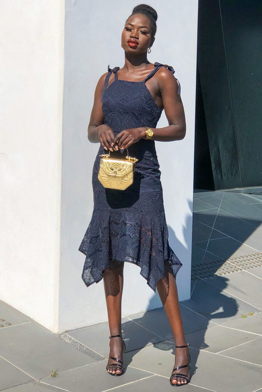 Twosisters The Label Lara Midi Dress Navy