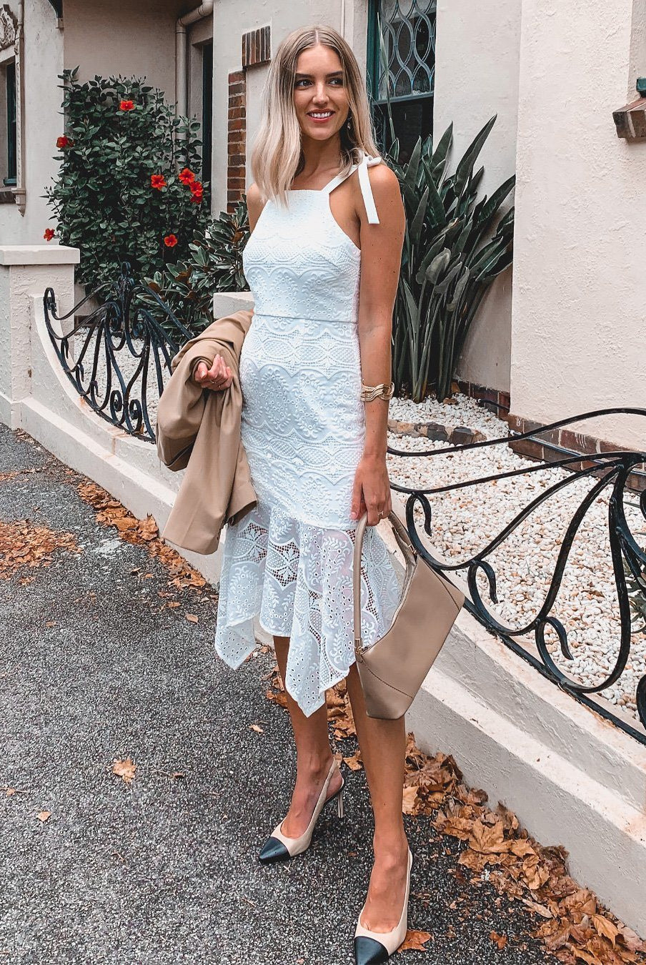 Twosisters The Label Lara Midi Dress White