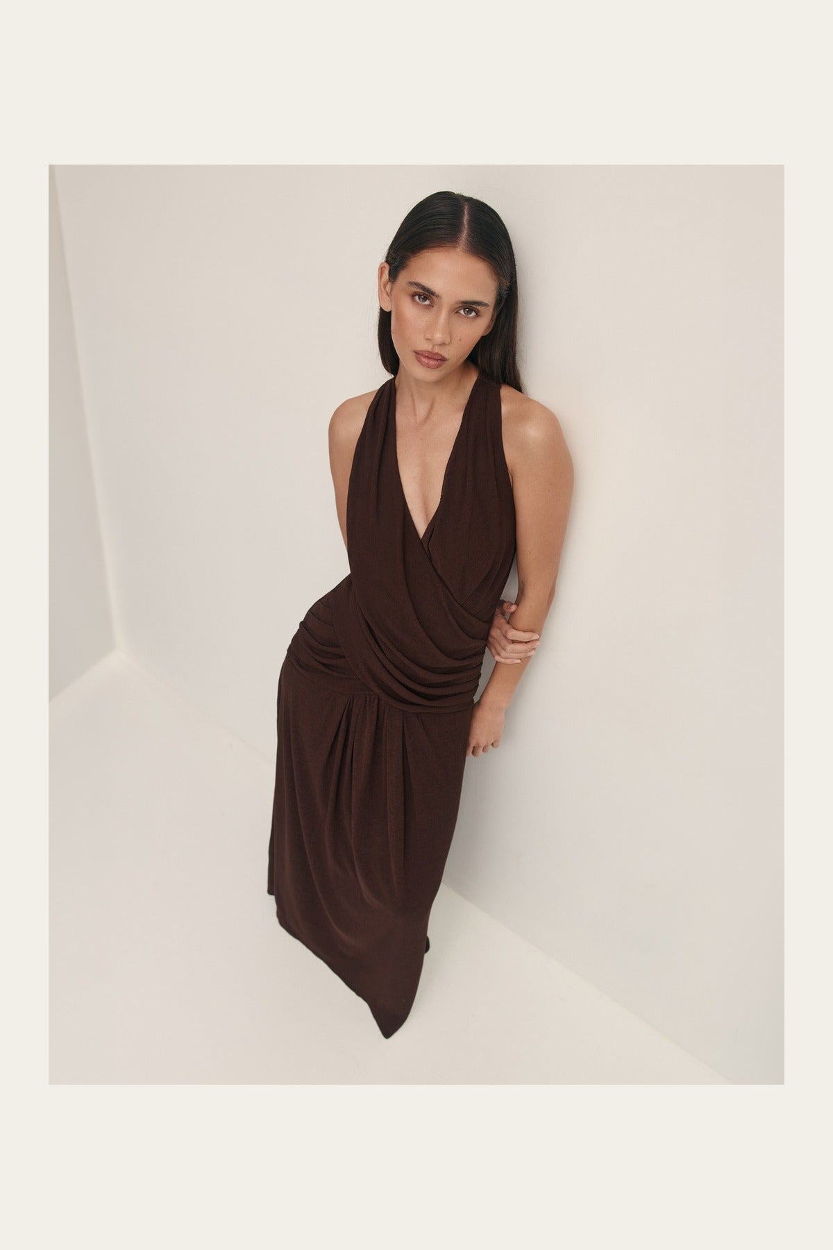 Lumière collection brown Geneva dress image