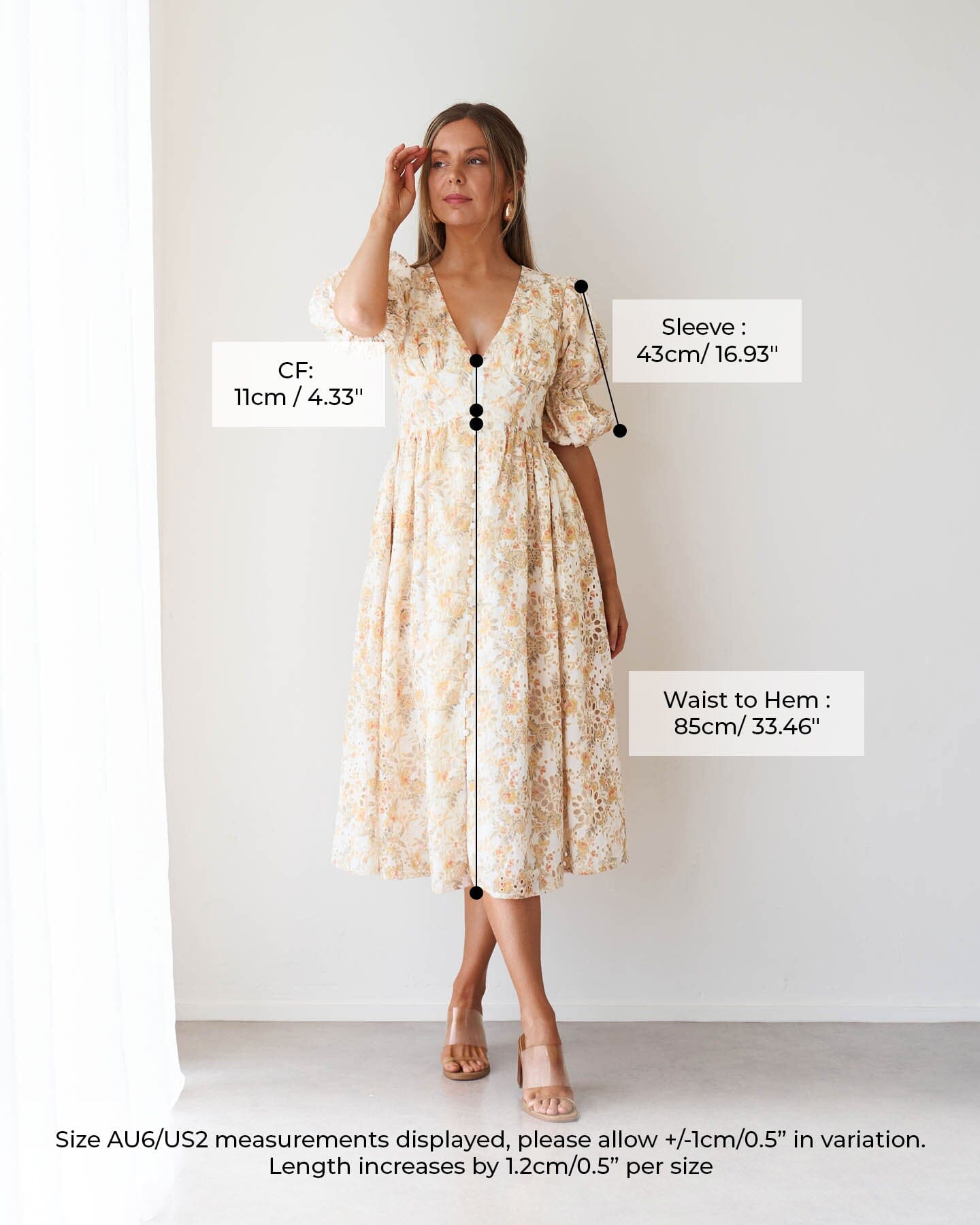 Arwen Dress Yellow Floral Twosisters The Label