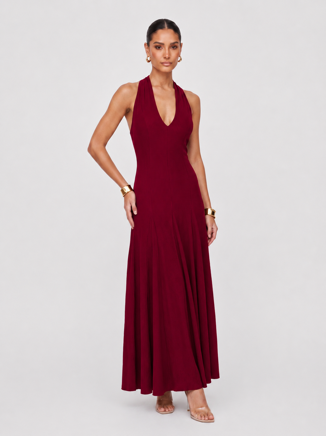 Alannah Dress in Wine