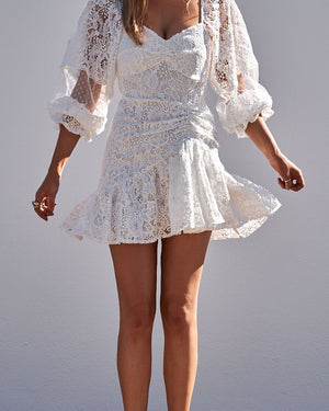 Gabbi Dress-White