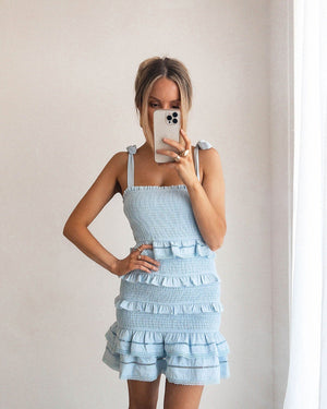 Miriam Dress-Baby Blue