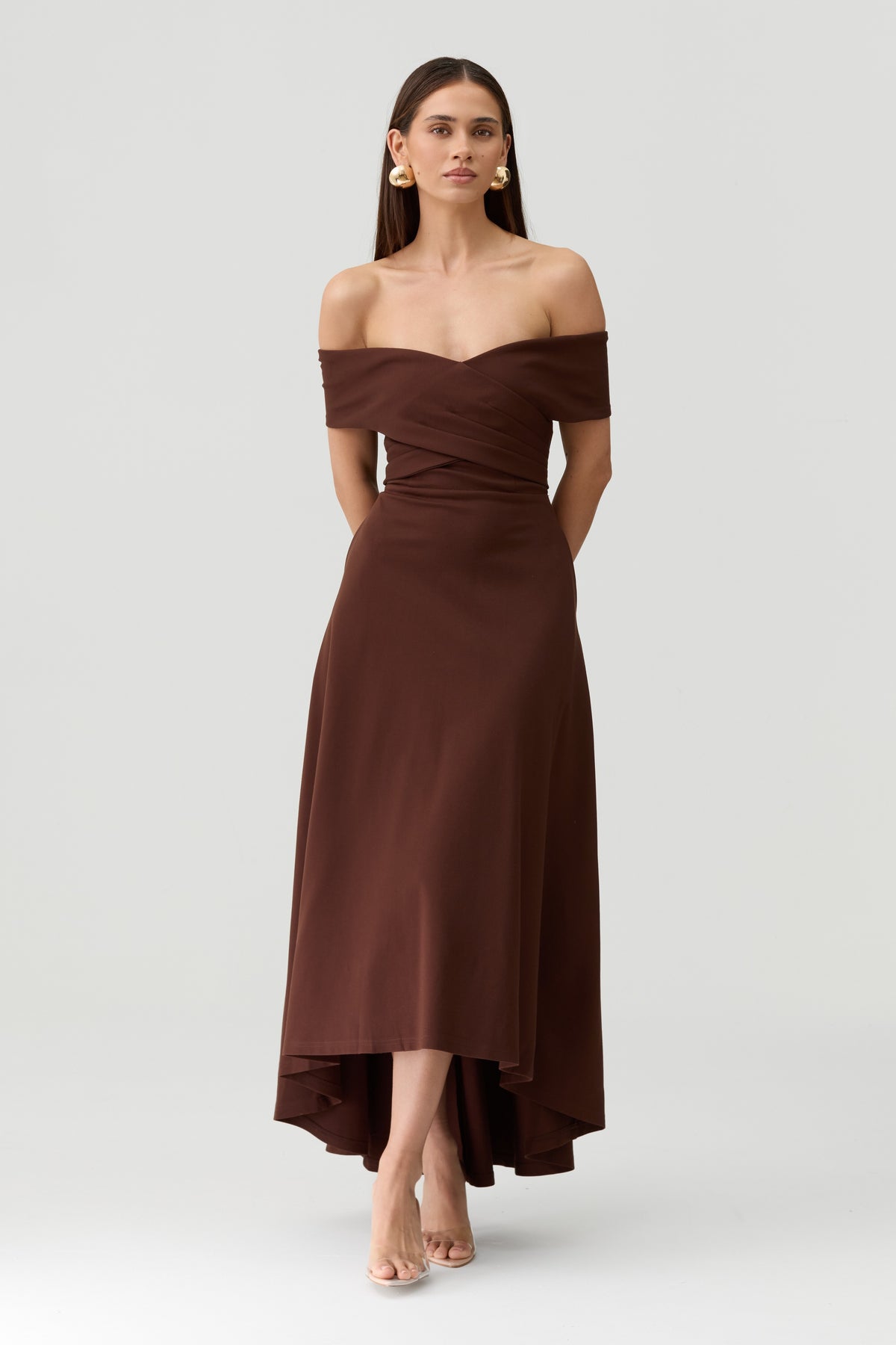 Belina Dress in Brown