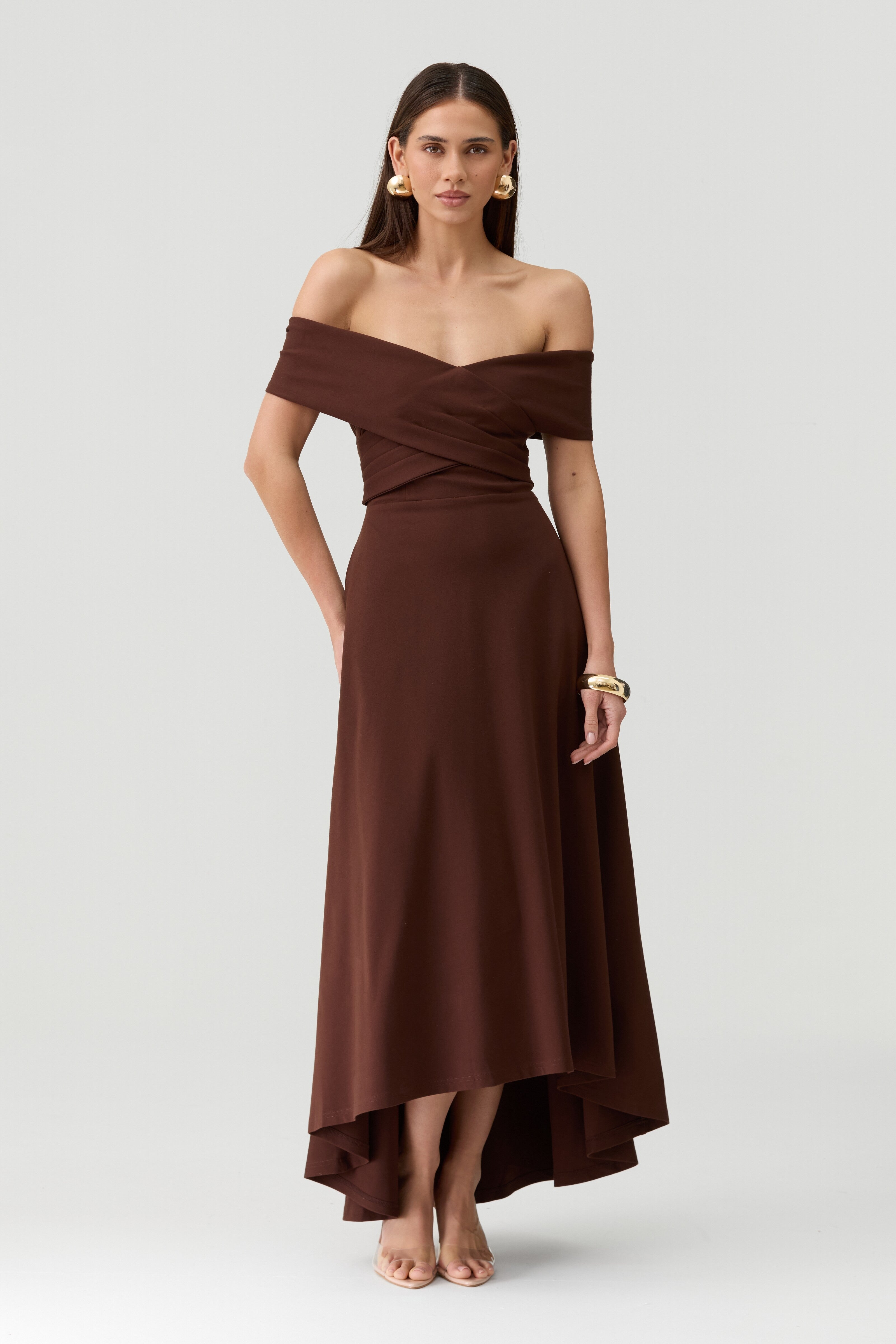 Belina Dress in Brown
