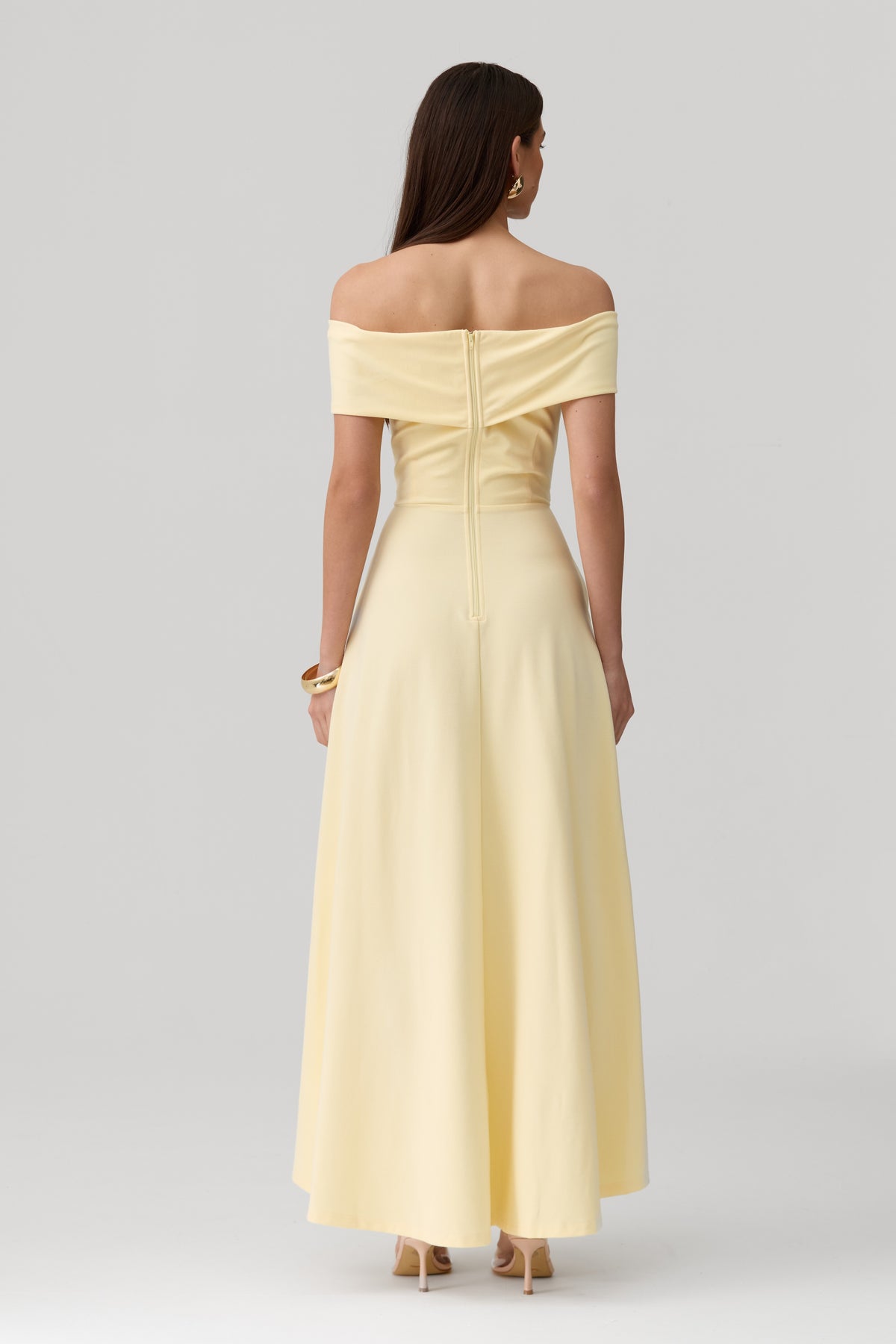 Belina Dress in Butter Yellow