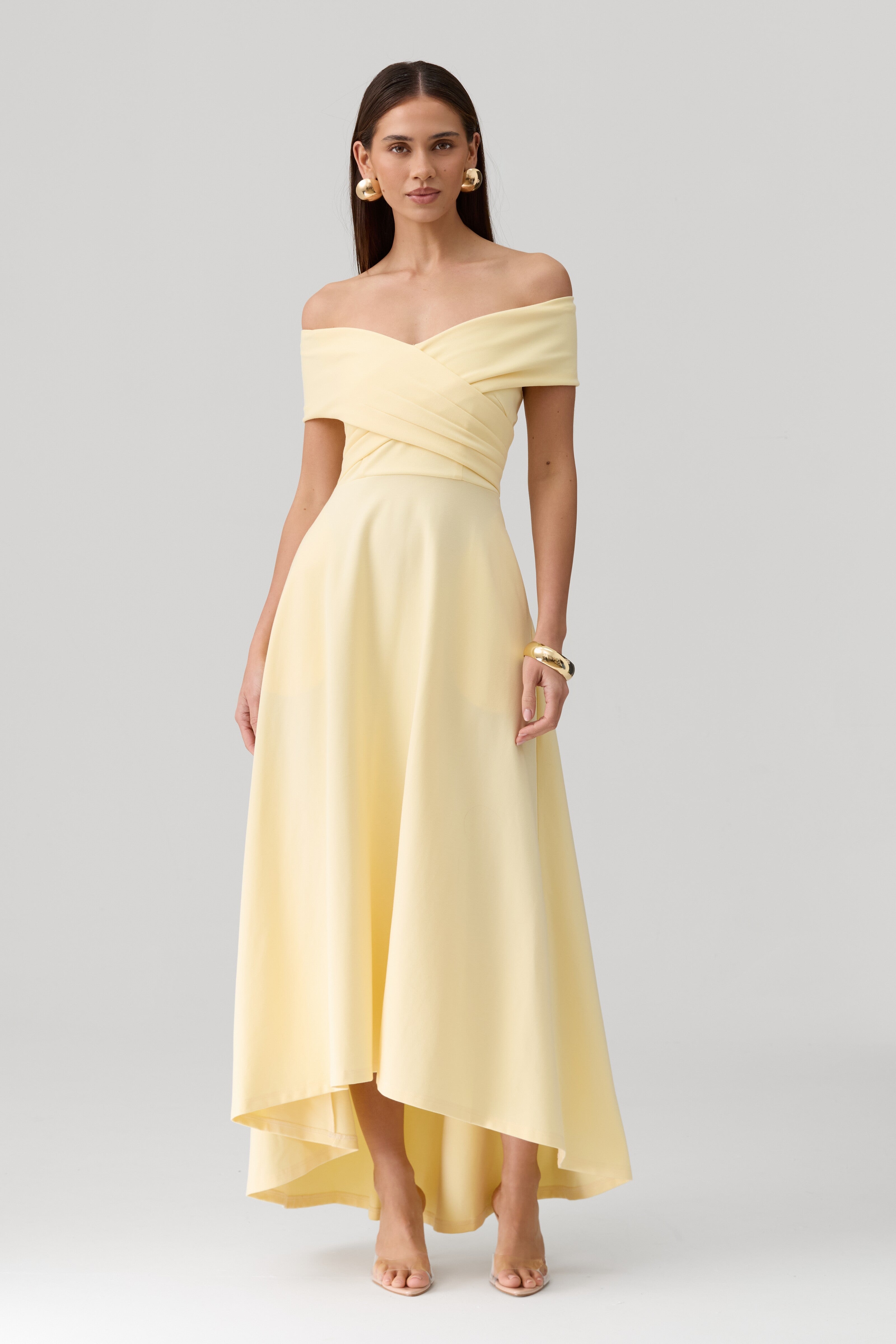 Belina Dress in Butter Yellow