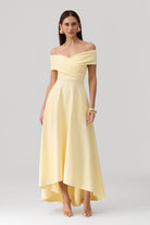 Belina Dress in Butter Yellow