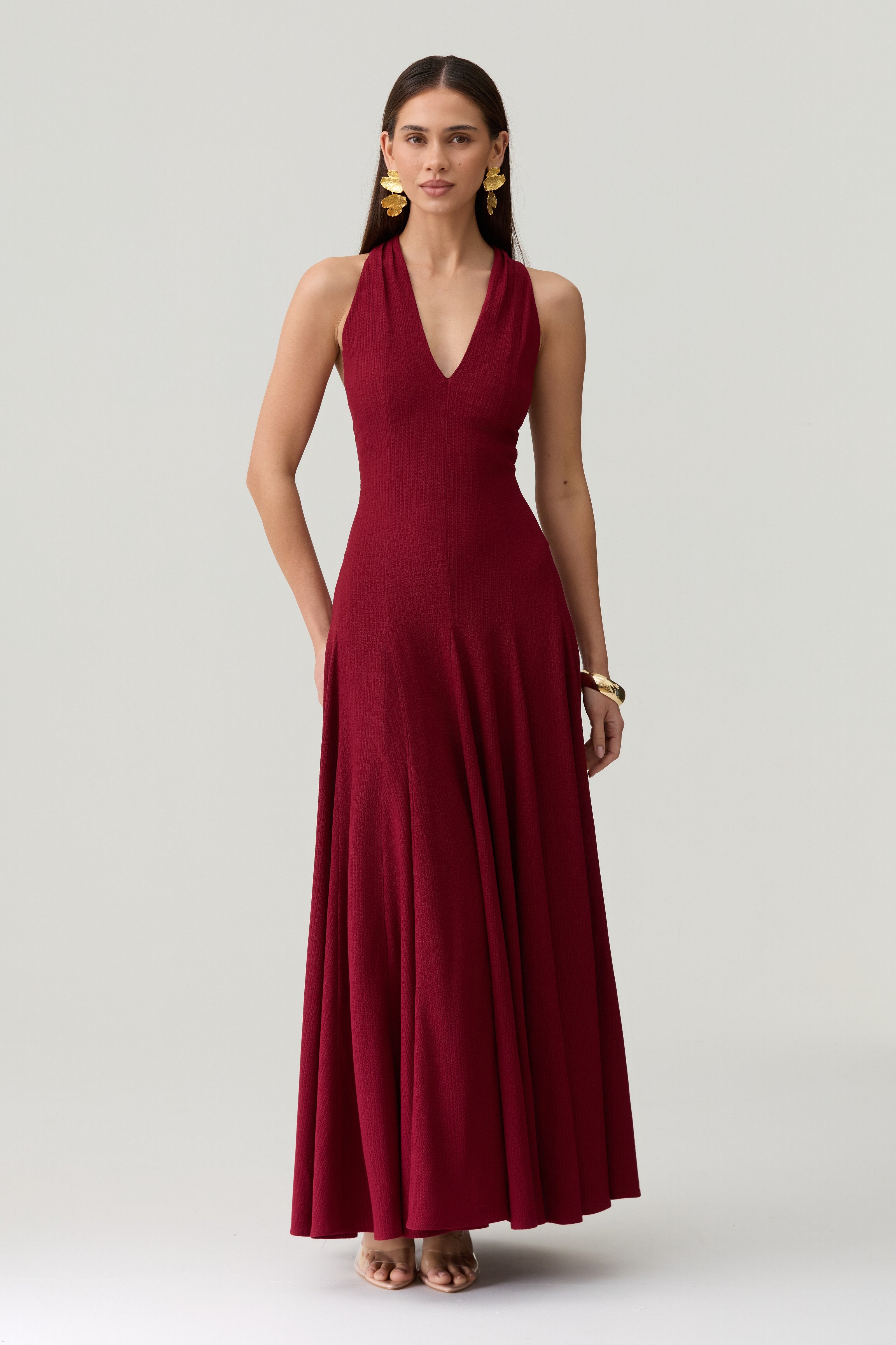 Alannah Dress in Wine
