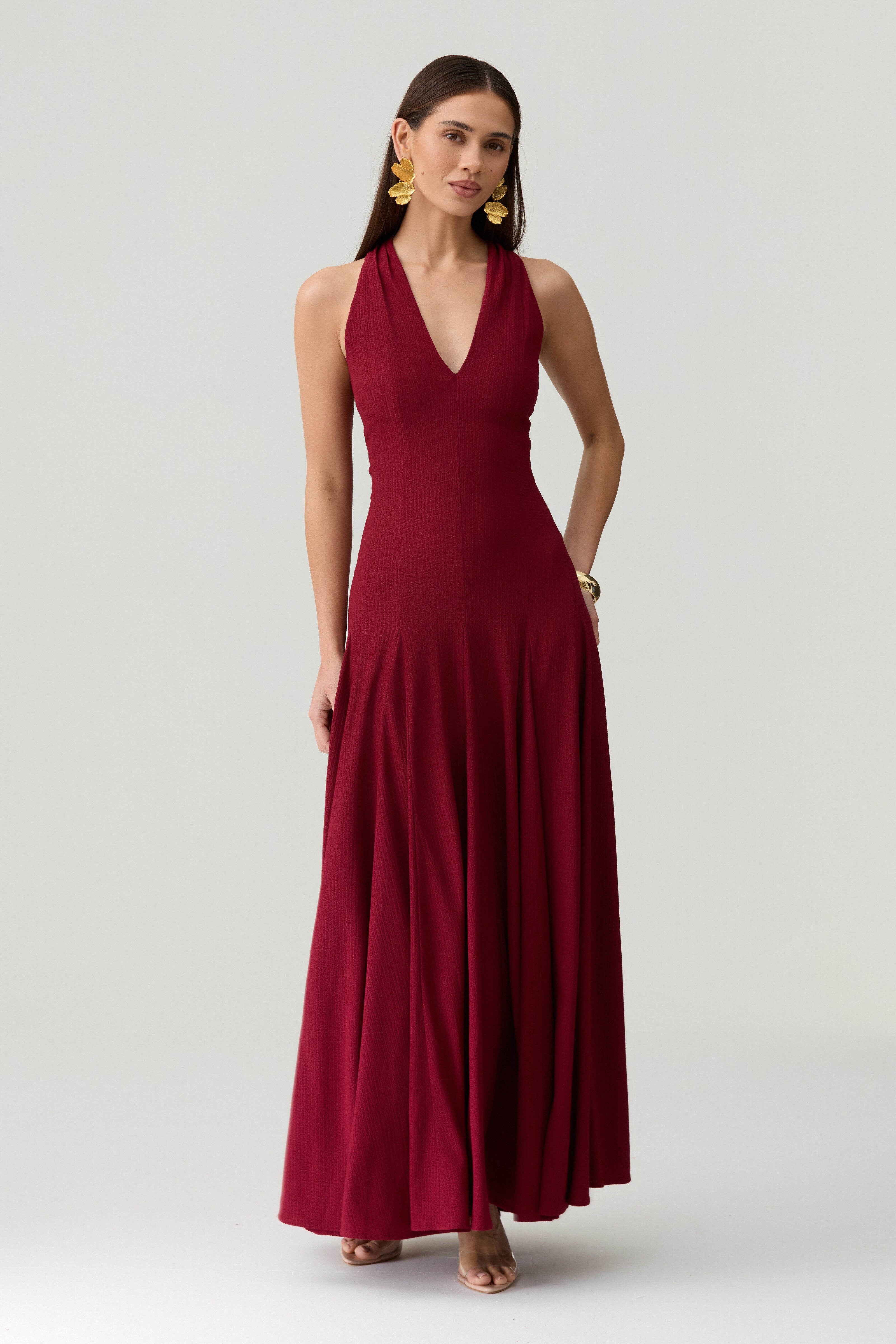 Alannah Dress in Wine