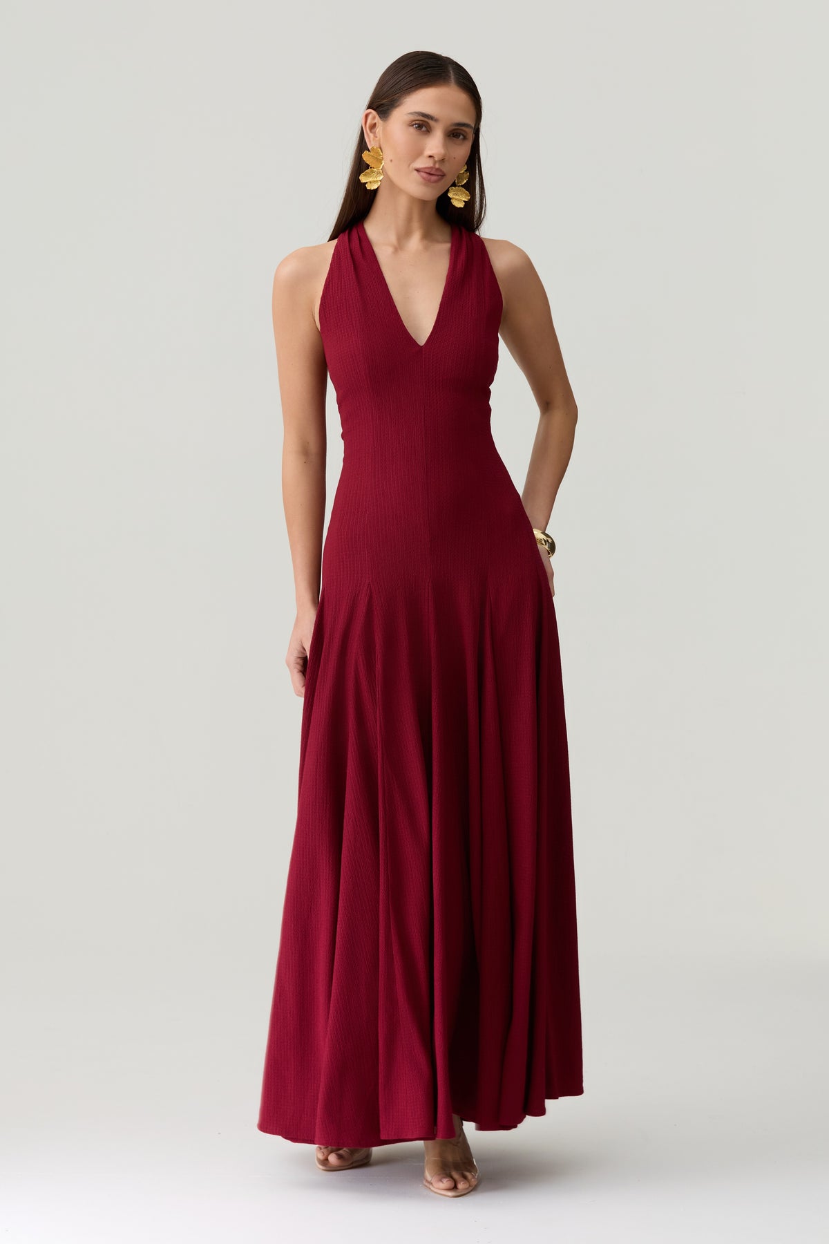 Alannah Dress in Wine