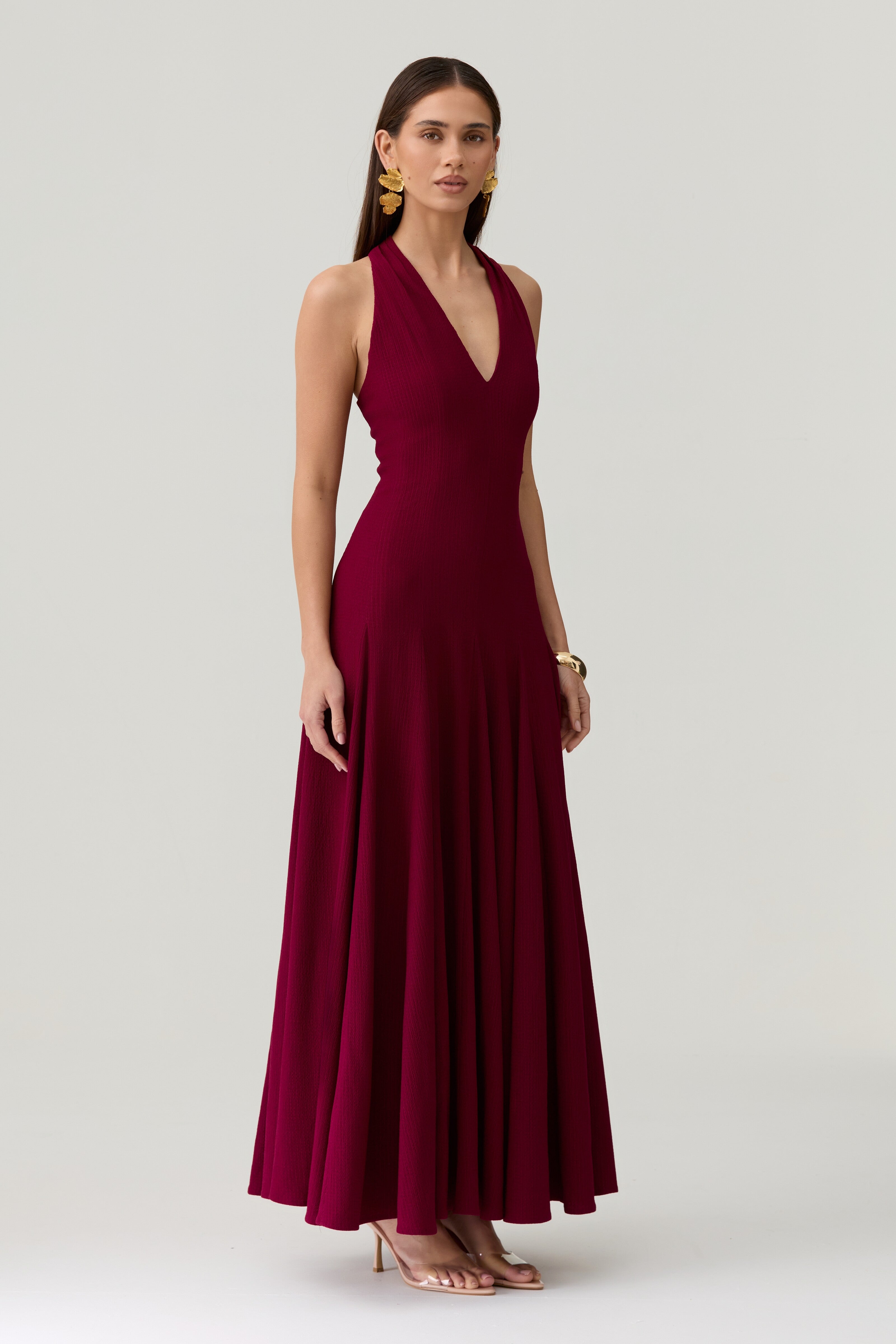 Alannah Dress in Wine