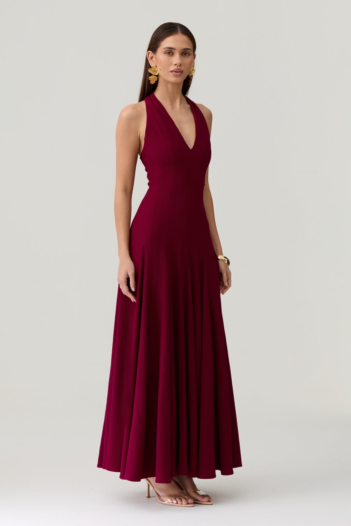 Alannah Dress in Wine