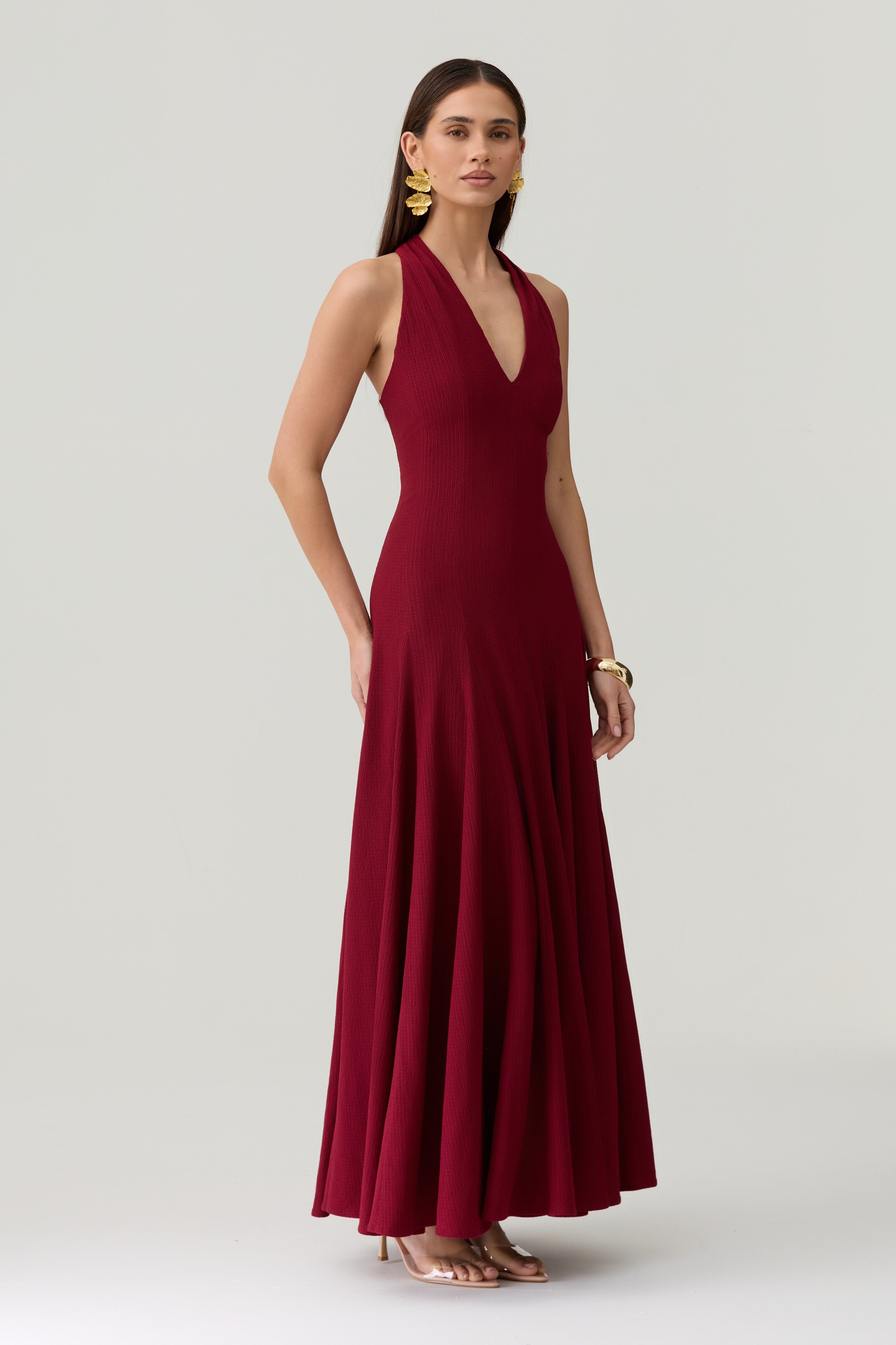 Alannah Dress in Wine