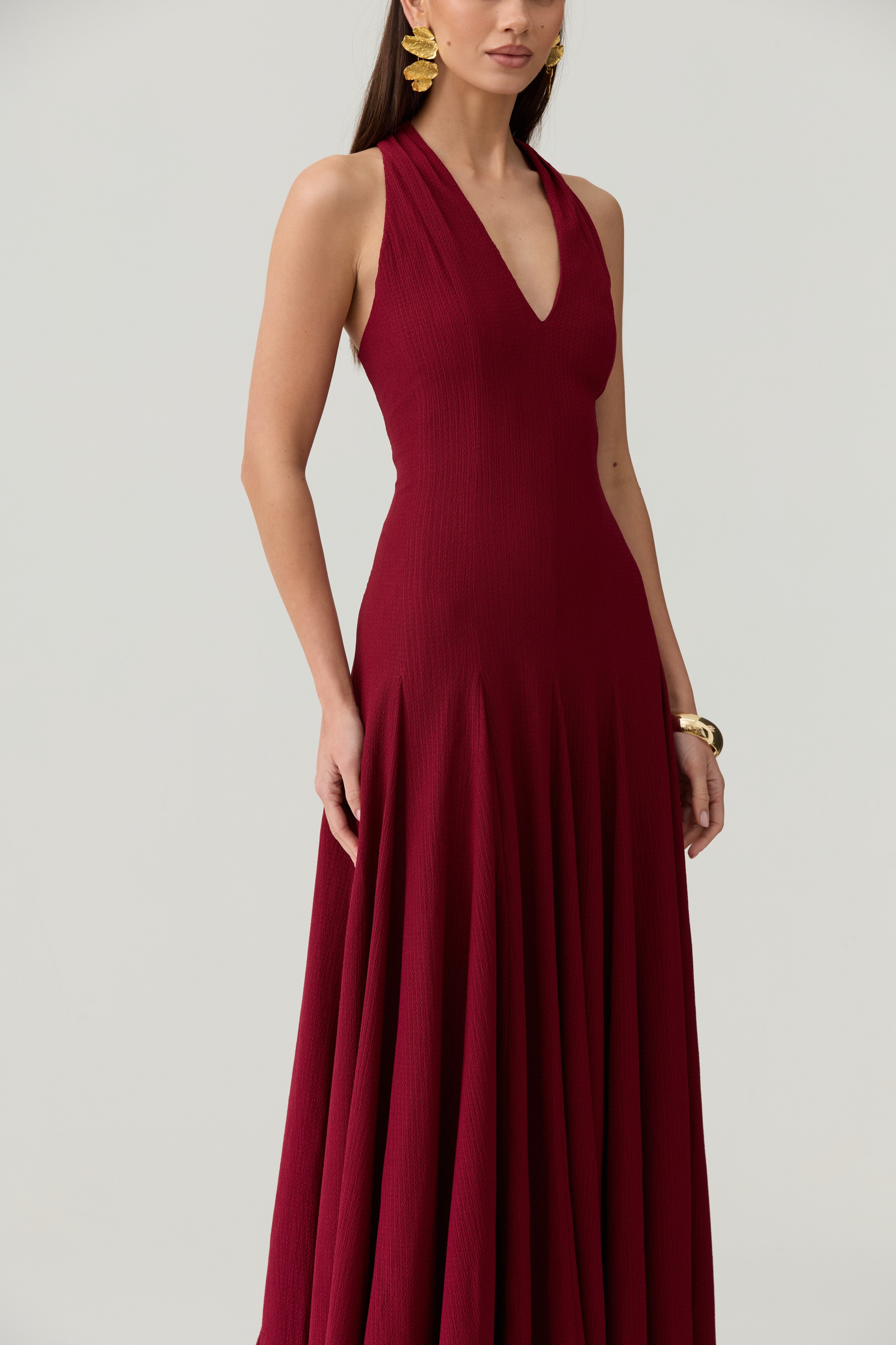 Alannah Dress in Wine