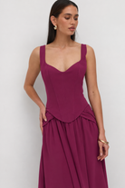 Lucia Dress in Plum