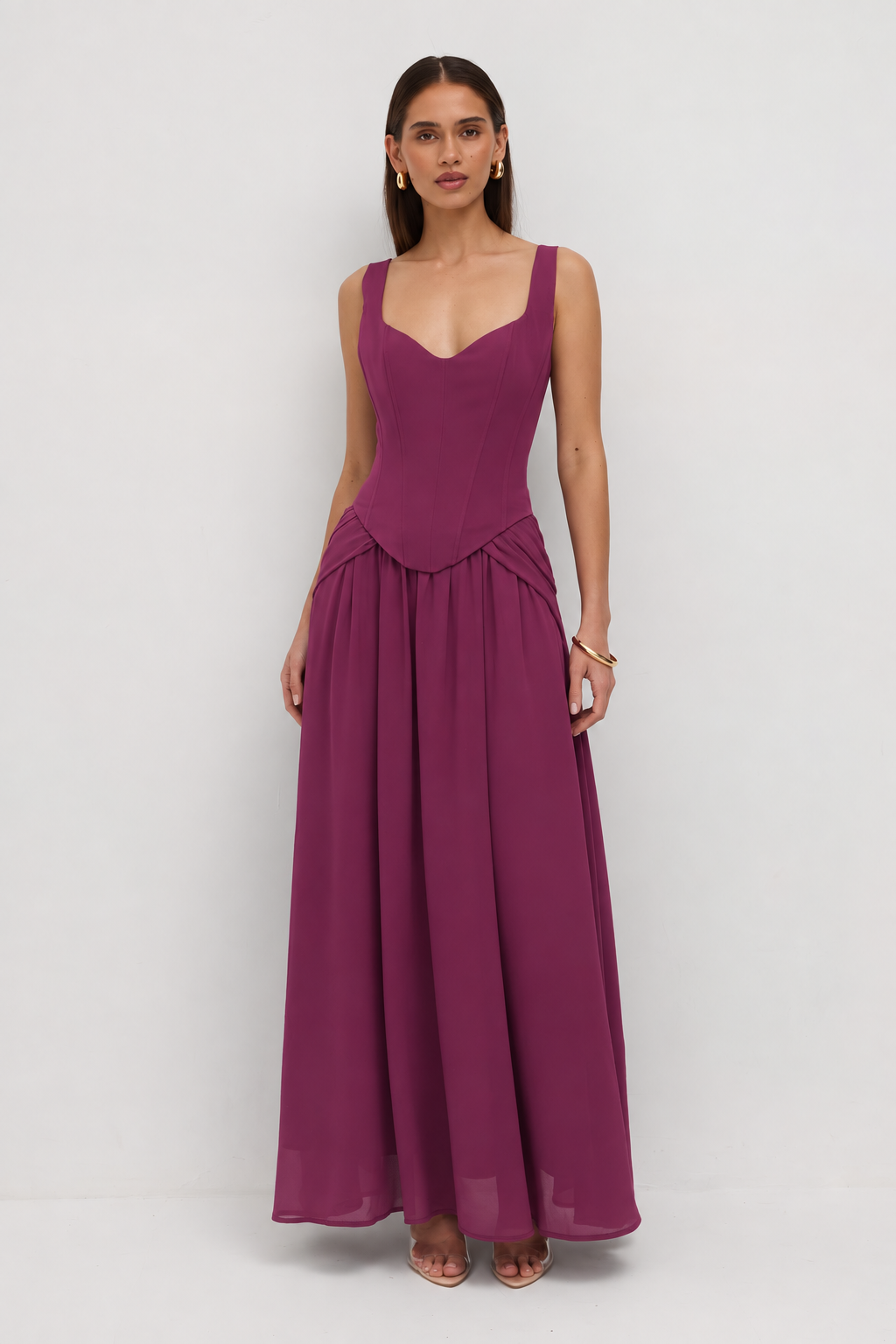Lucia Dress in Plum