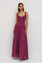 Lucia Dress in Plum