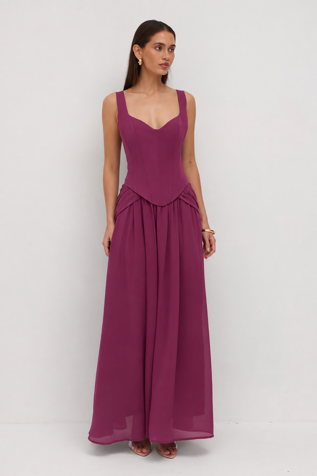 Lucia Dress in Plum