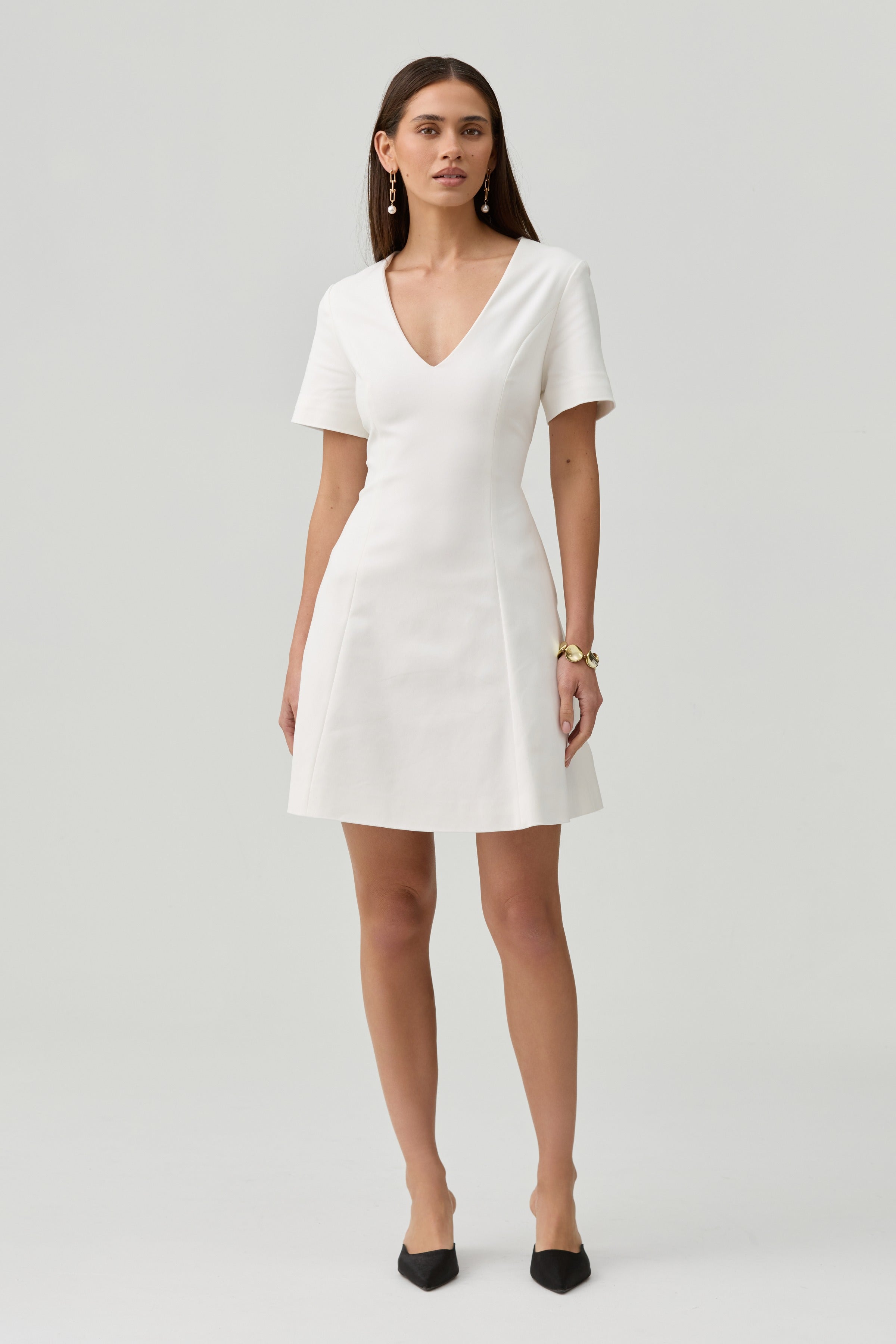 Noelle Dress-White - image 4
